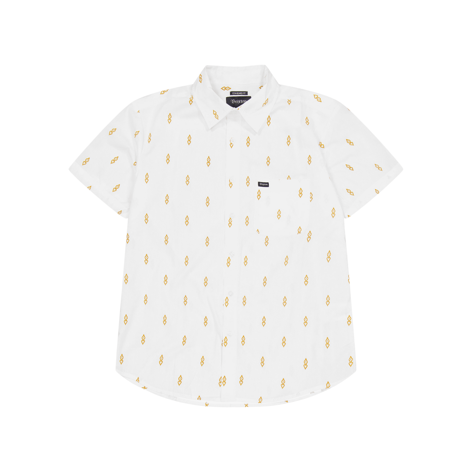 Charter Print Short Sleeve Wov White