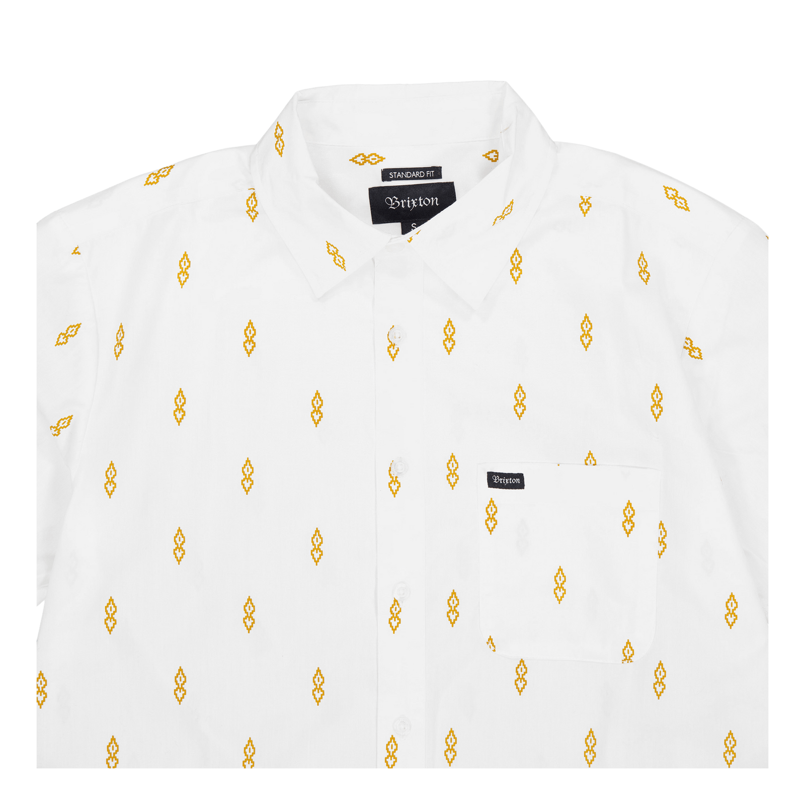 Charter Print Short Sleeve Wov White