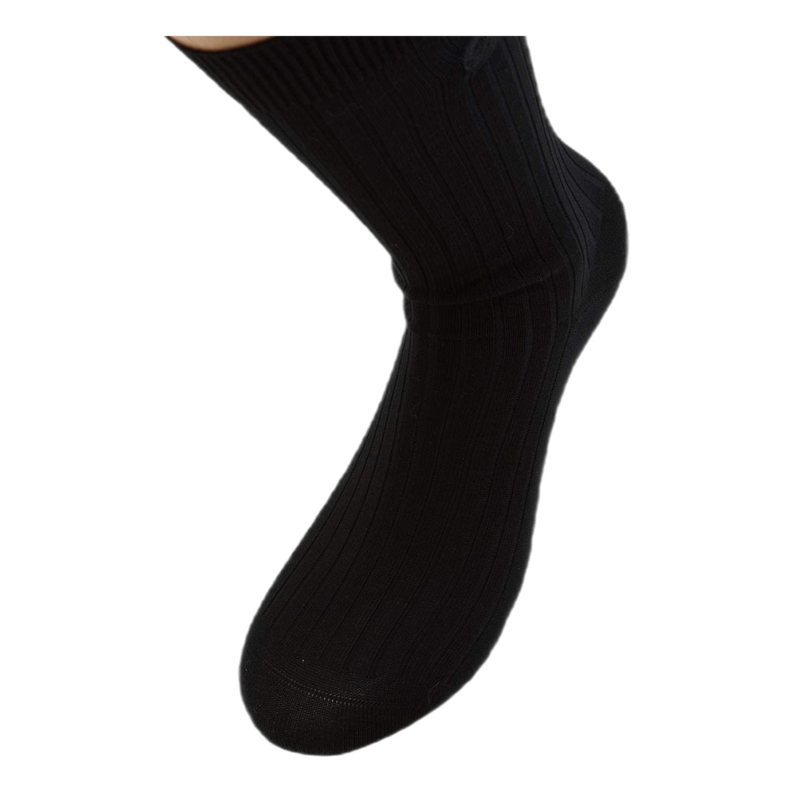 Cotton Crew Socks Black