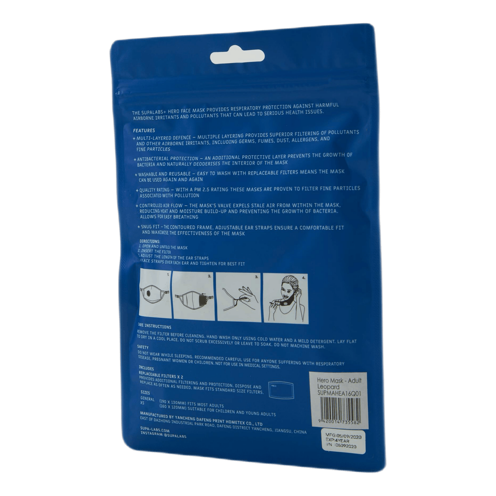 Li Adult Hero Mask Leopard Leopard