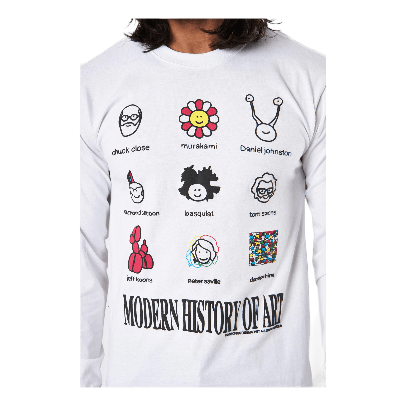 Modern Art Ls Tee White