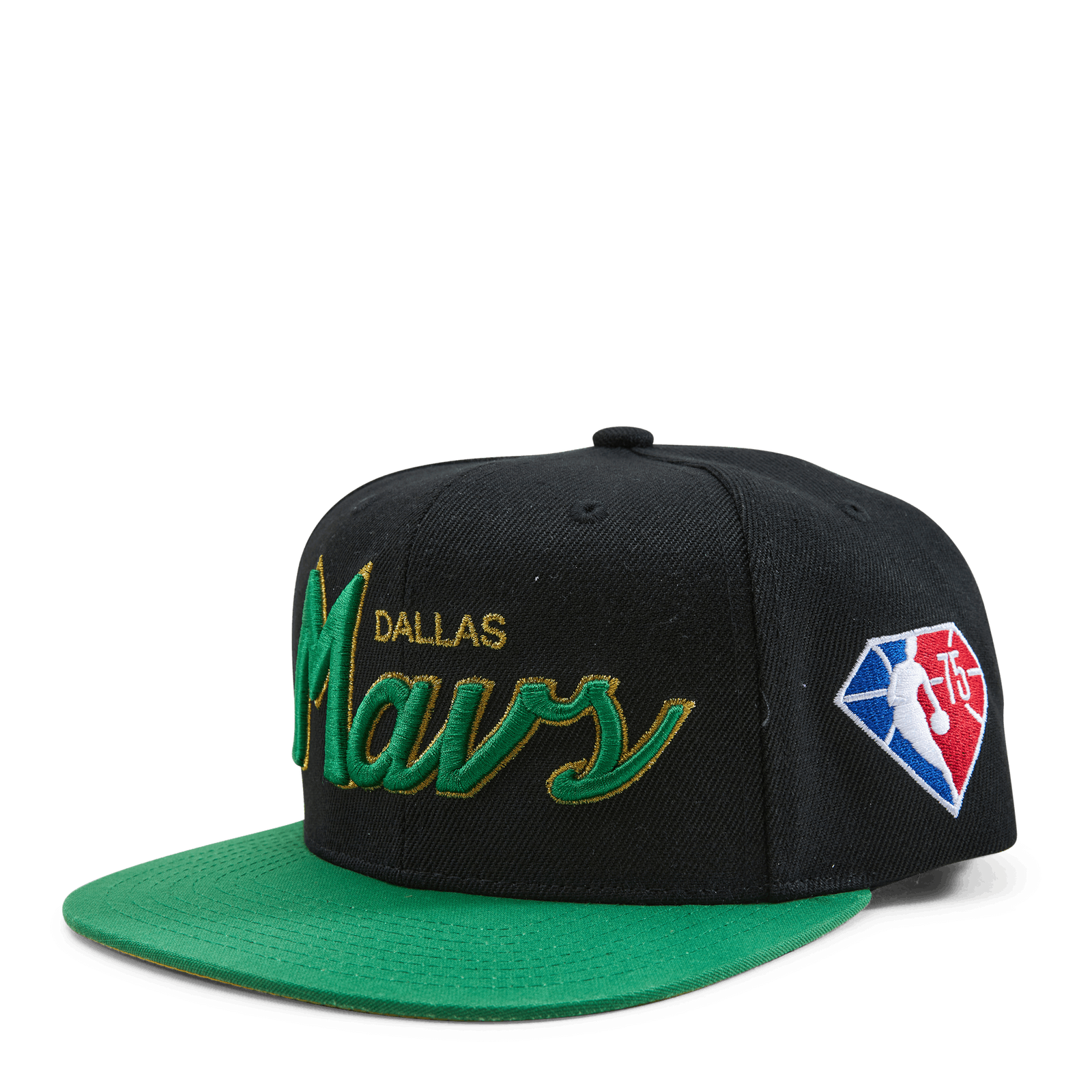 Mavs NBA 75th Gold Snapback