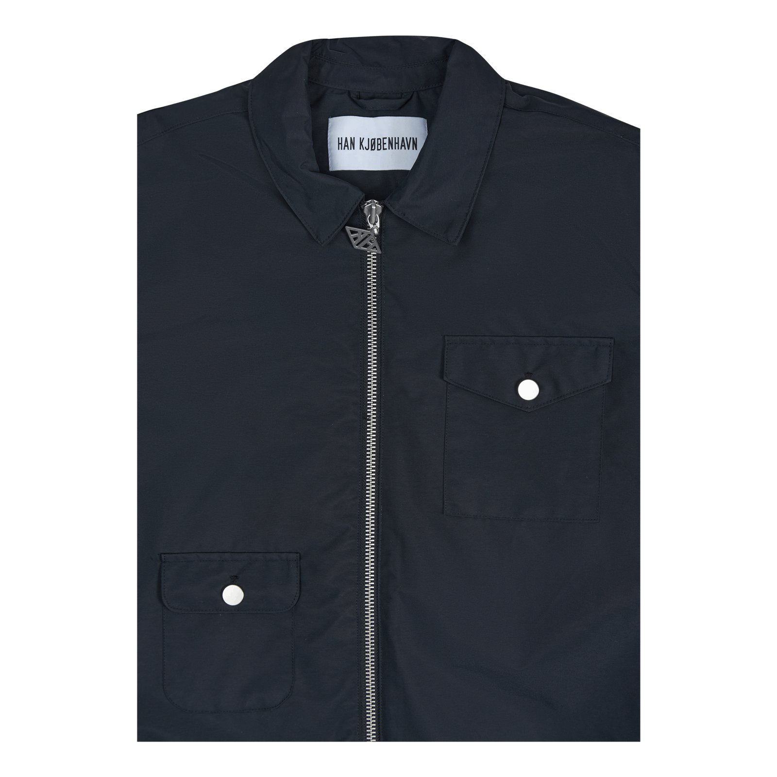 Army Shirt Zip Long Black