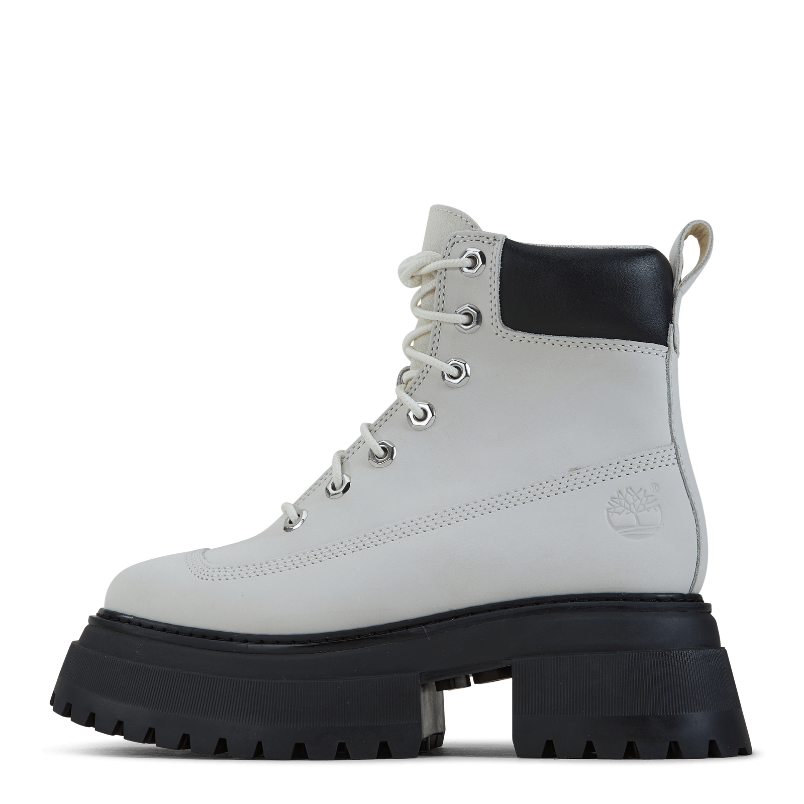 Timberland Sky 6 In Lace Up Bright White