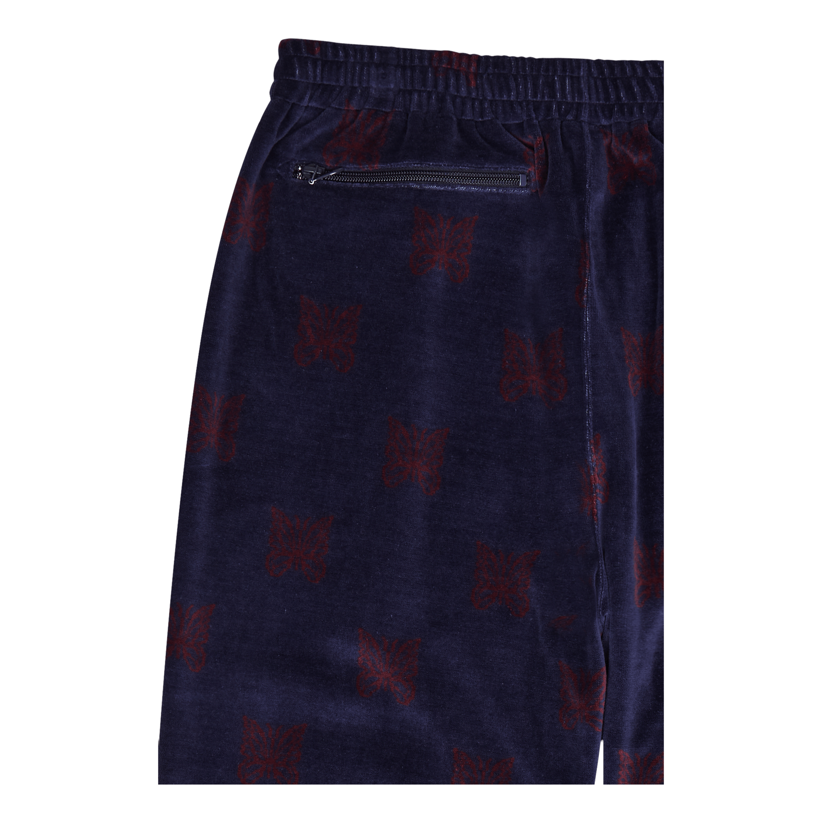 Zipped Track Pant - C/pe Papil Navy/bordeaux