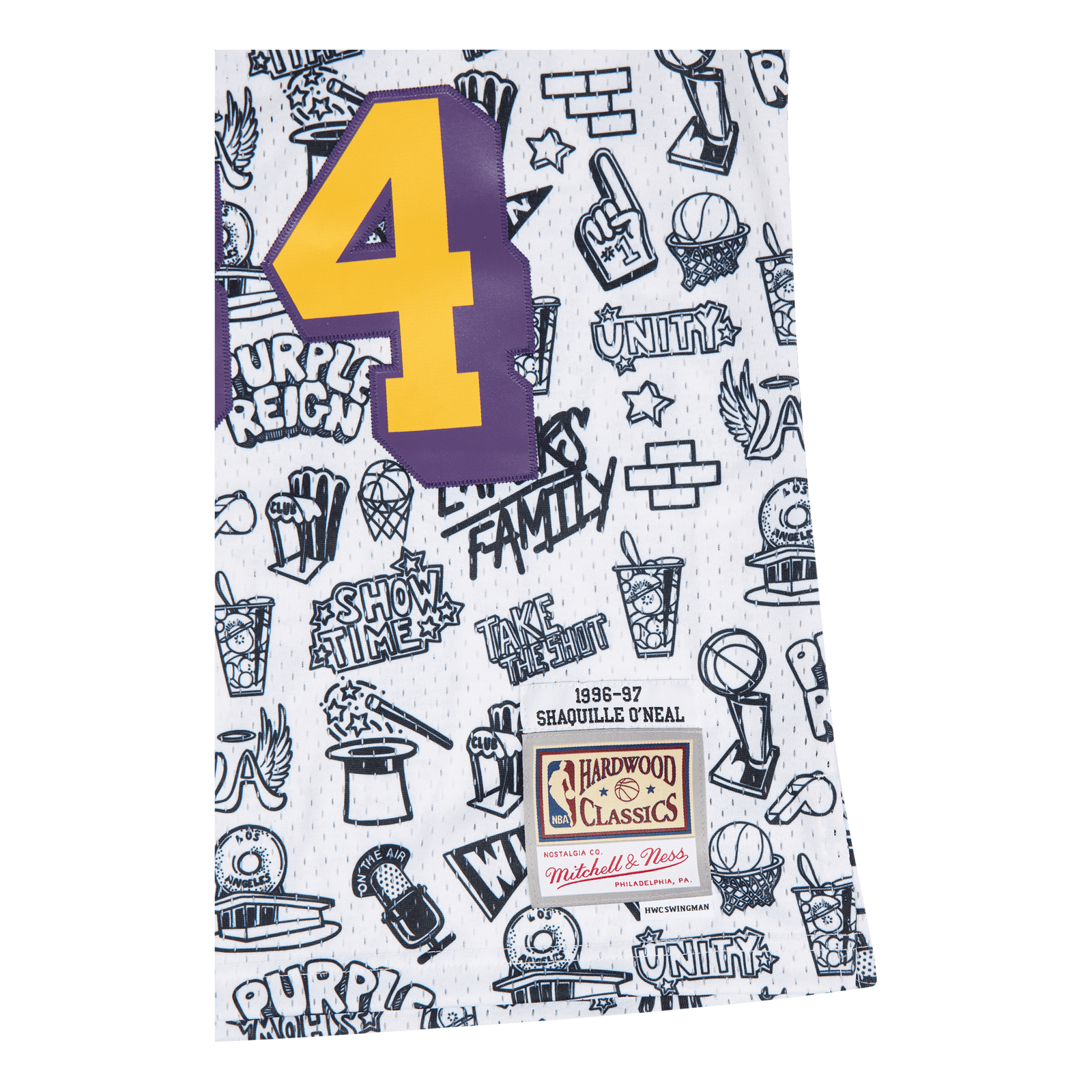 Lakers Doodle Swingman Jersey - O'Neal