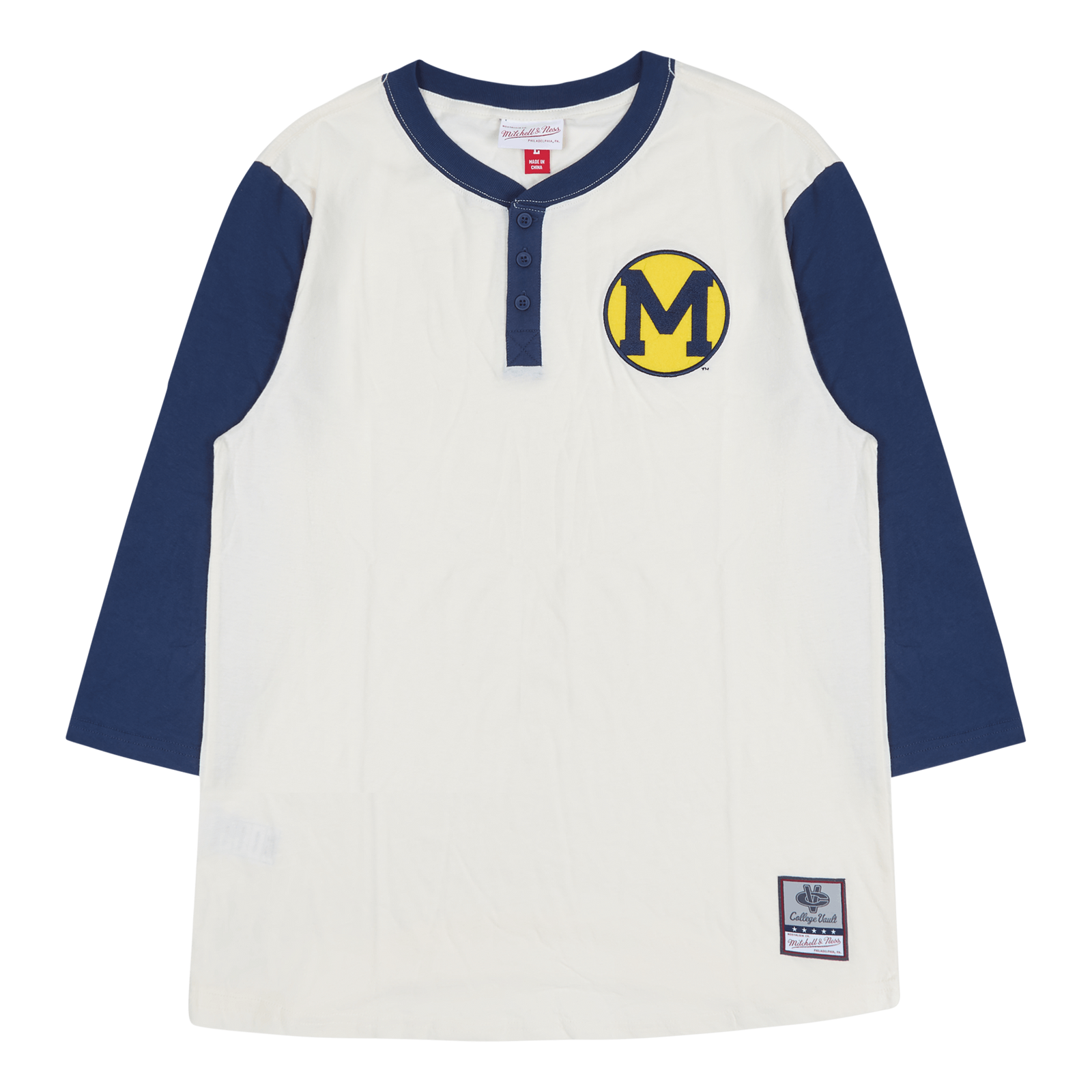 Michigan Icon Henley Cream