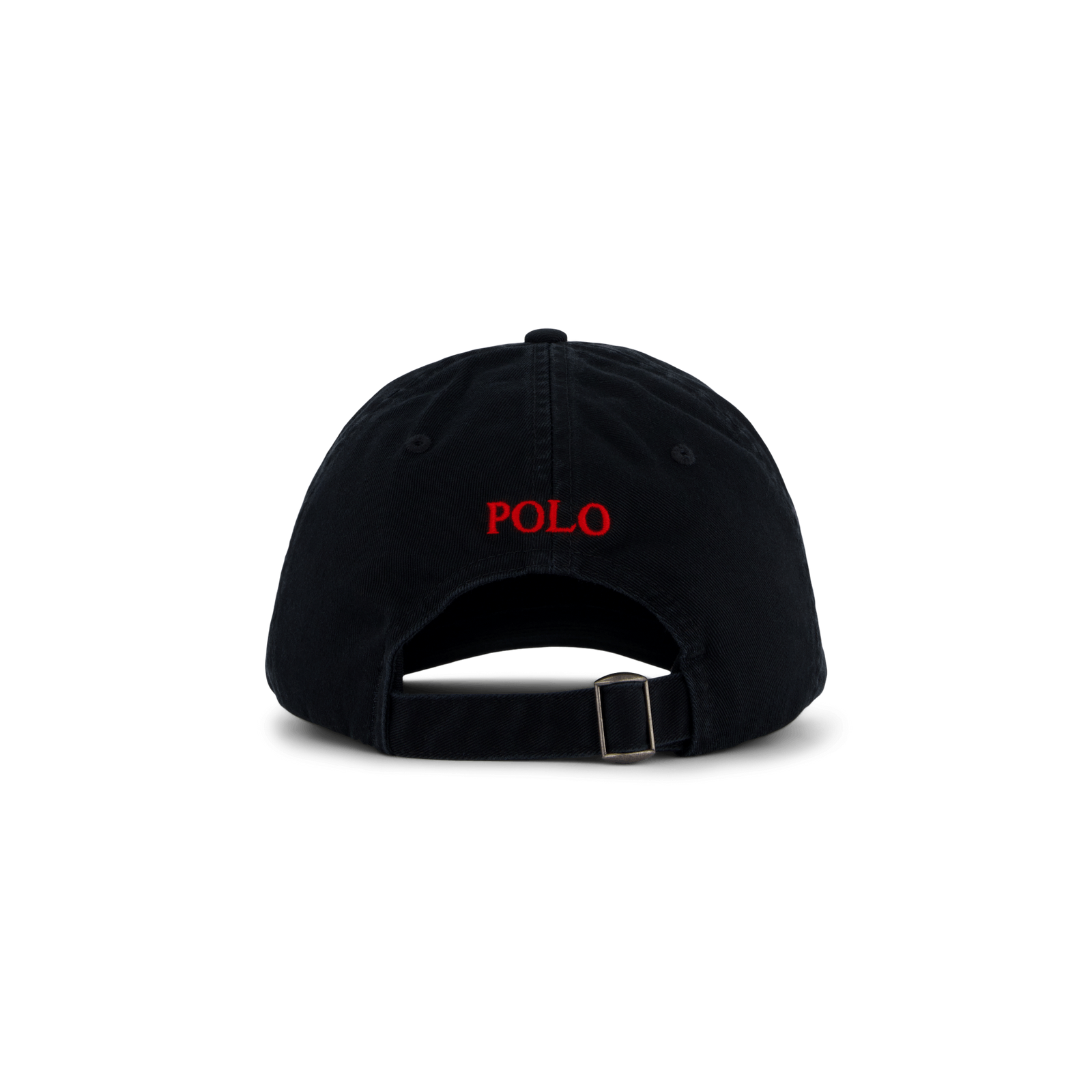 Cotton Chino Ball Cap Polo Black / RL2000 Red