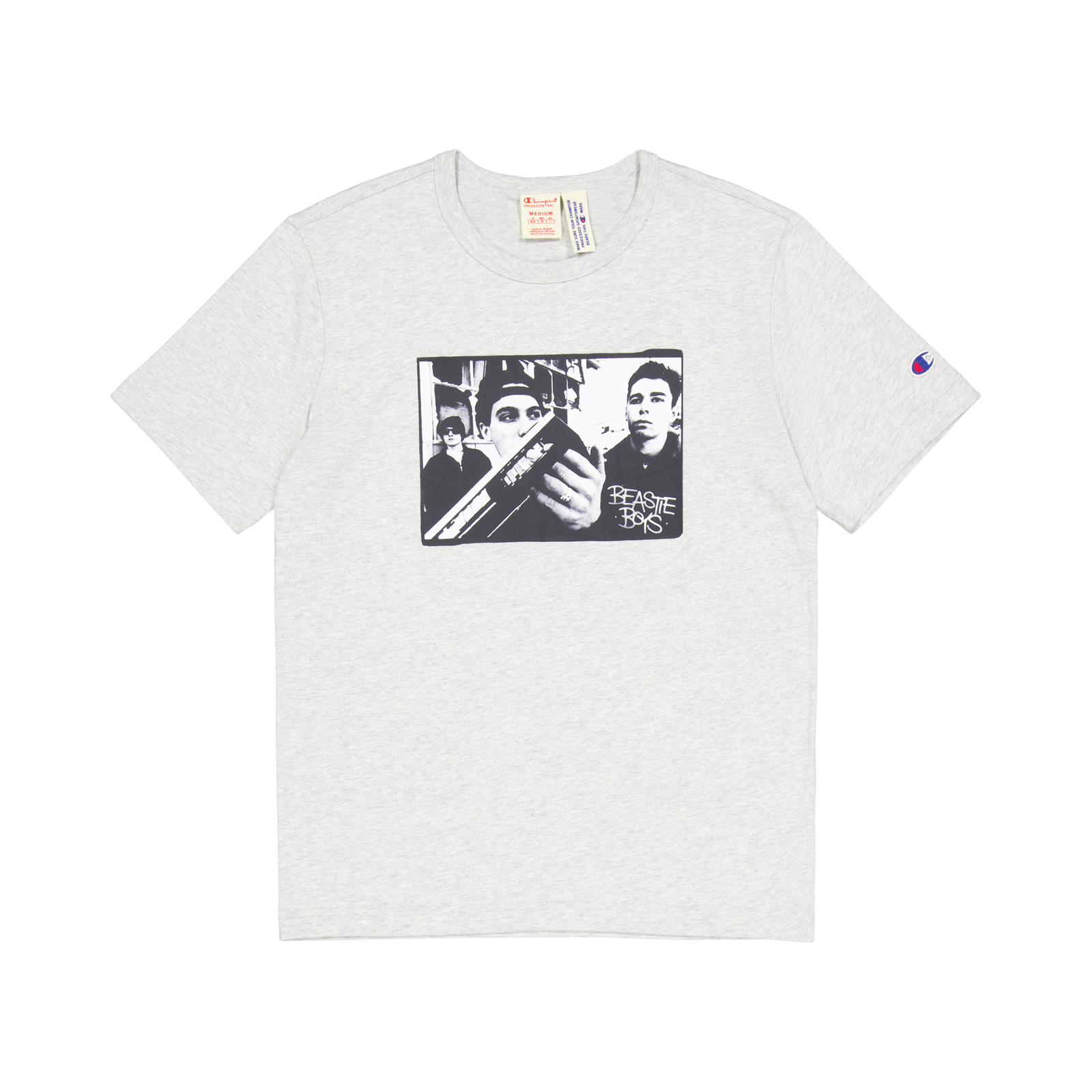 Crewneck T-shirt Gray Melange Light