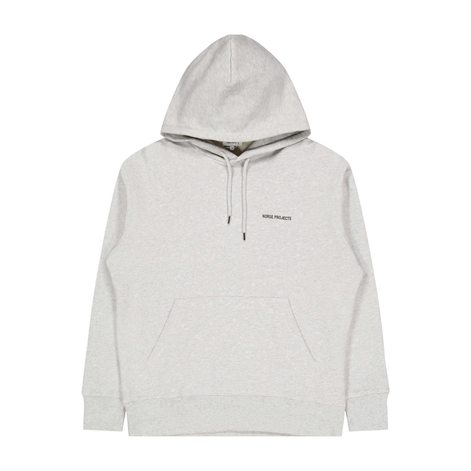 Arne Logo Hoodie Light Grey Melange