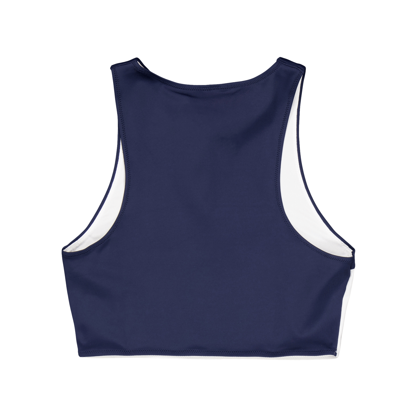 High Neck Crop Top (ext Sizes Blue