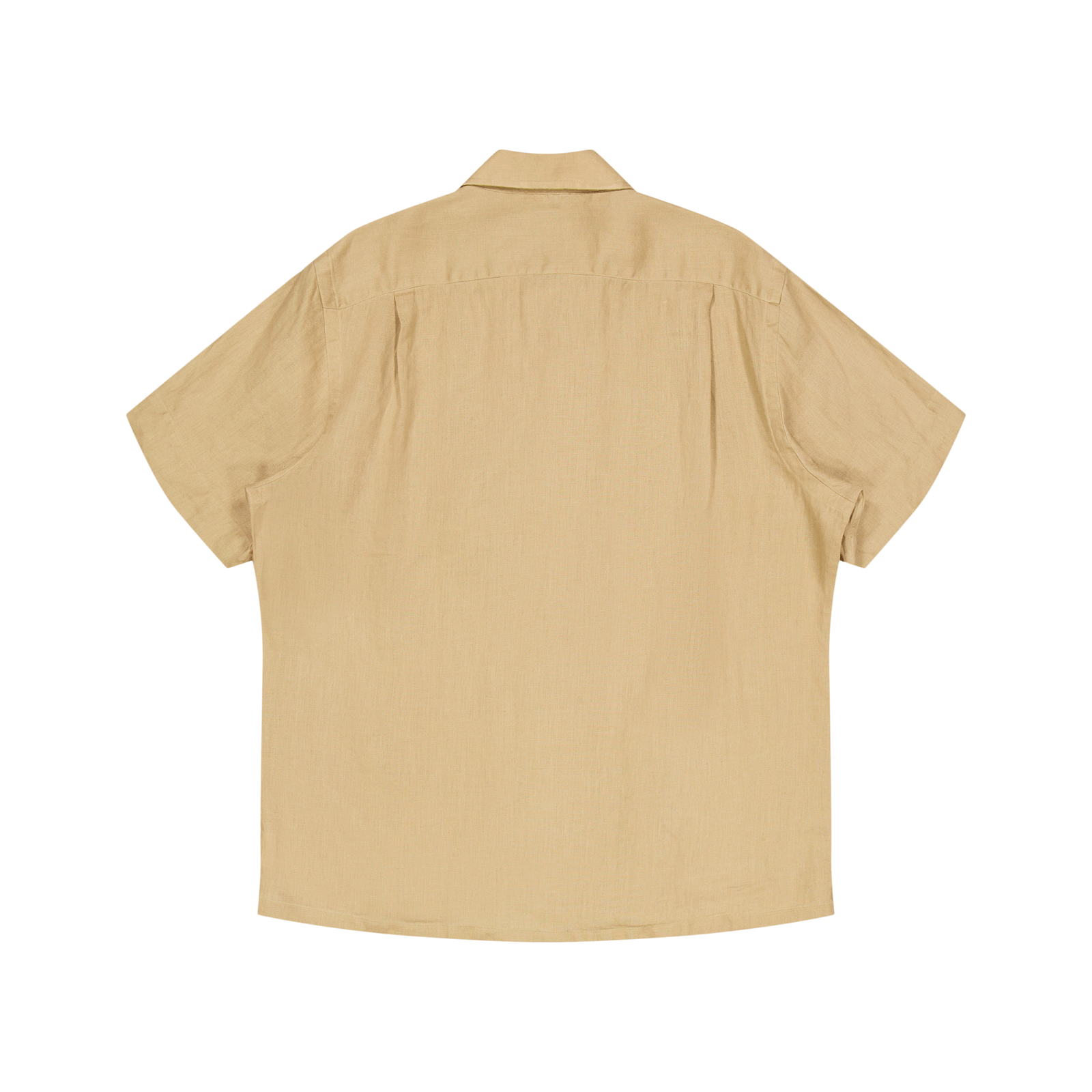 Classic Fit Linen Camp Shirt Vintage Khaki