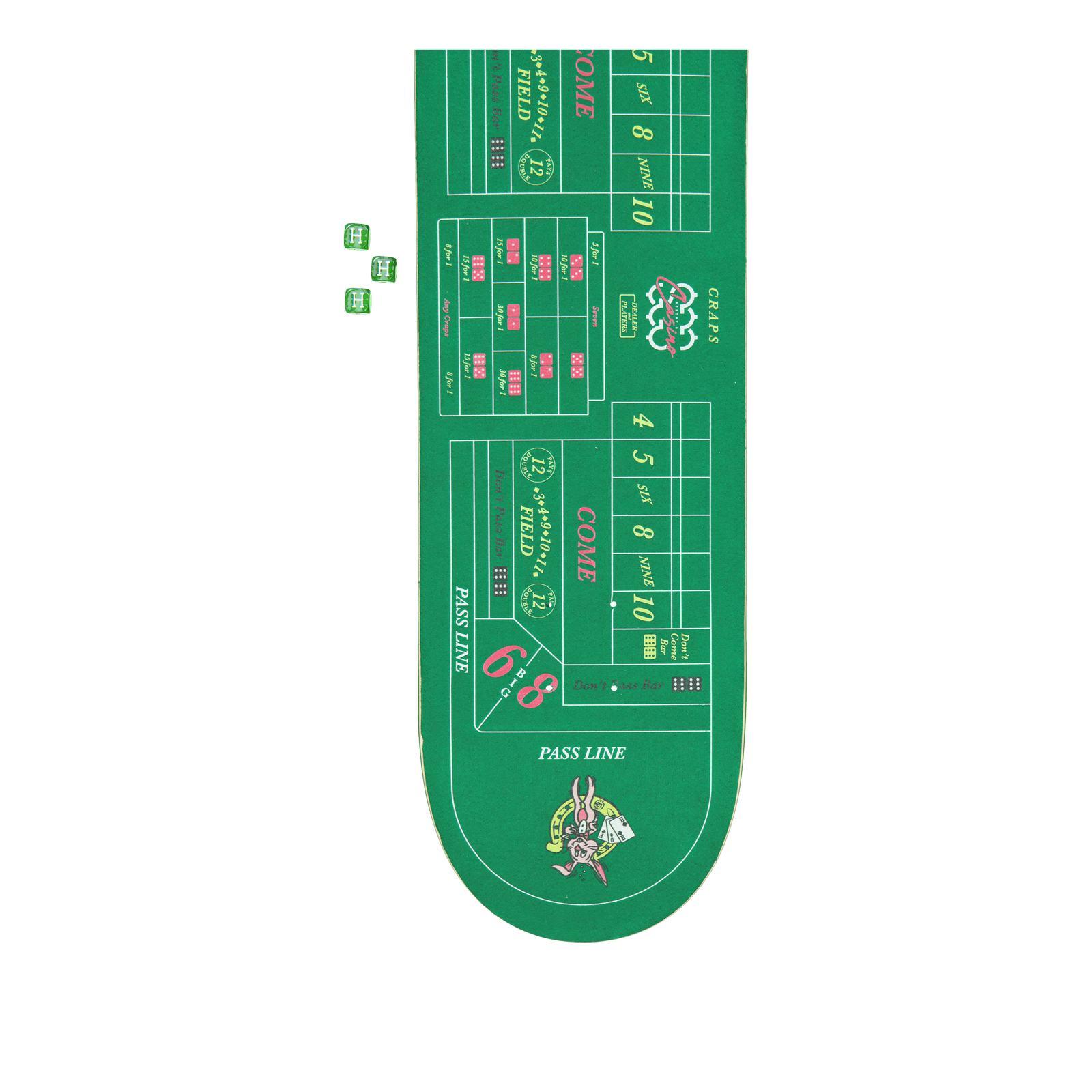 Craps Skate Deck Green