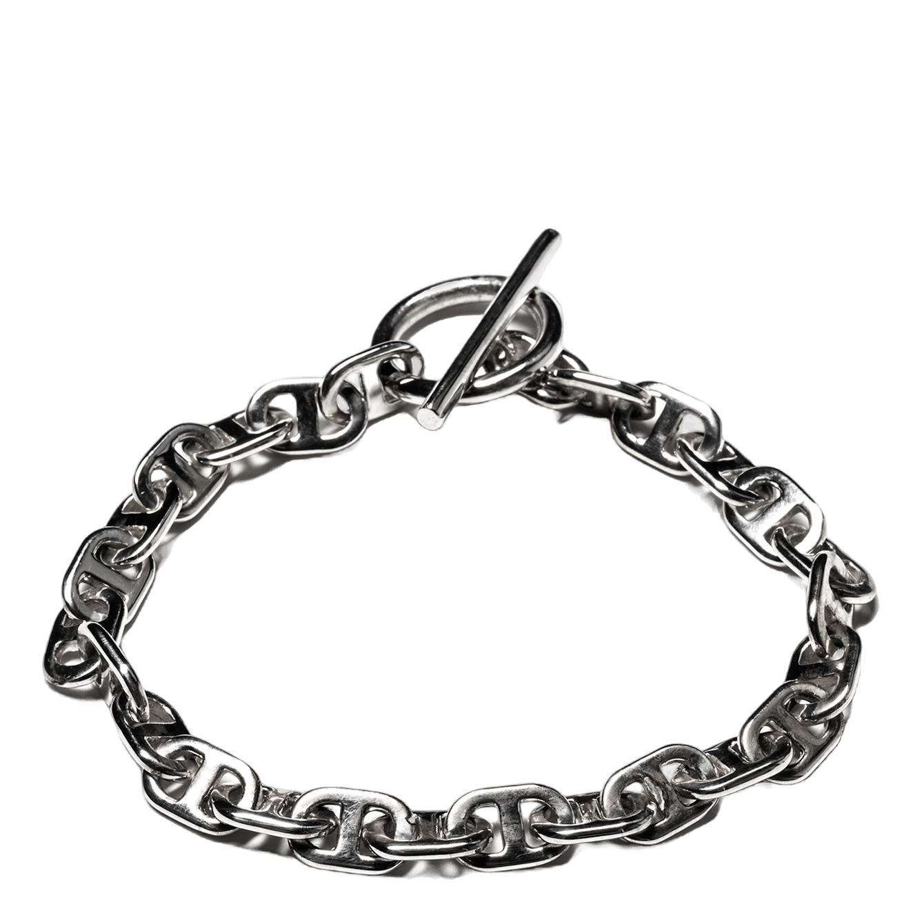 Chain Link Bracelet 7mm Silver 925