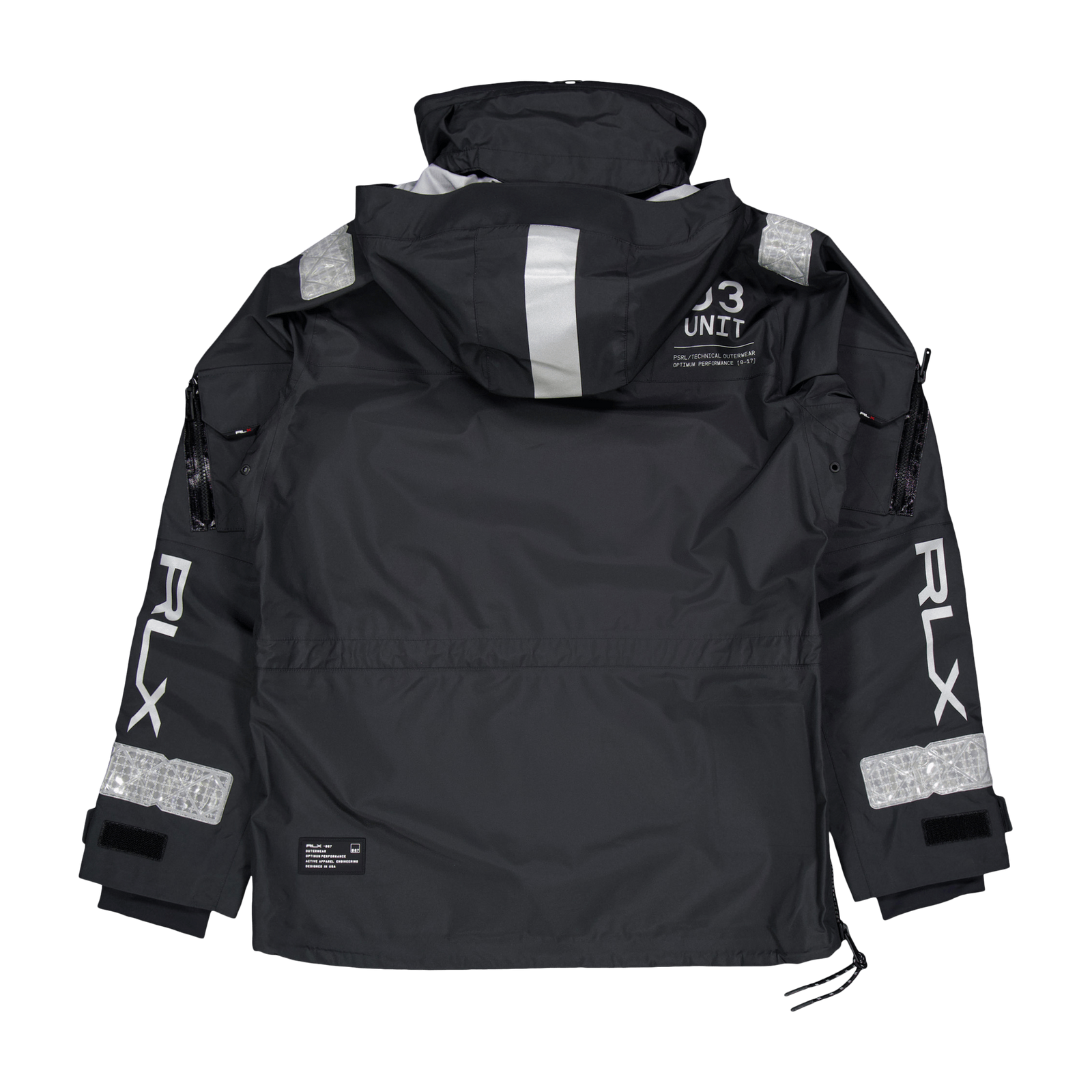 Tech Taffeta-patterson Pullove Polo Black