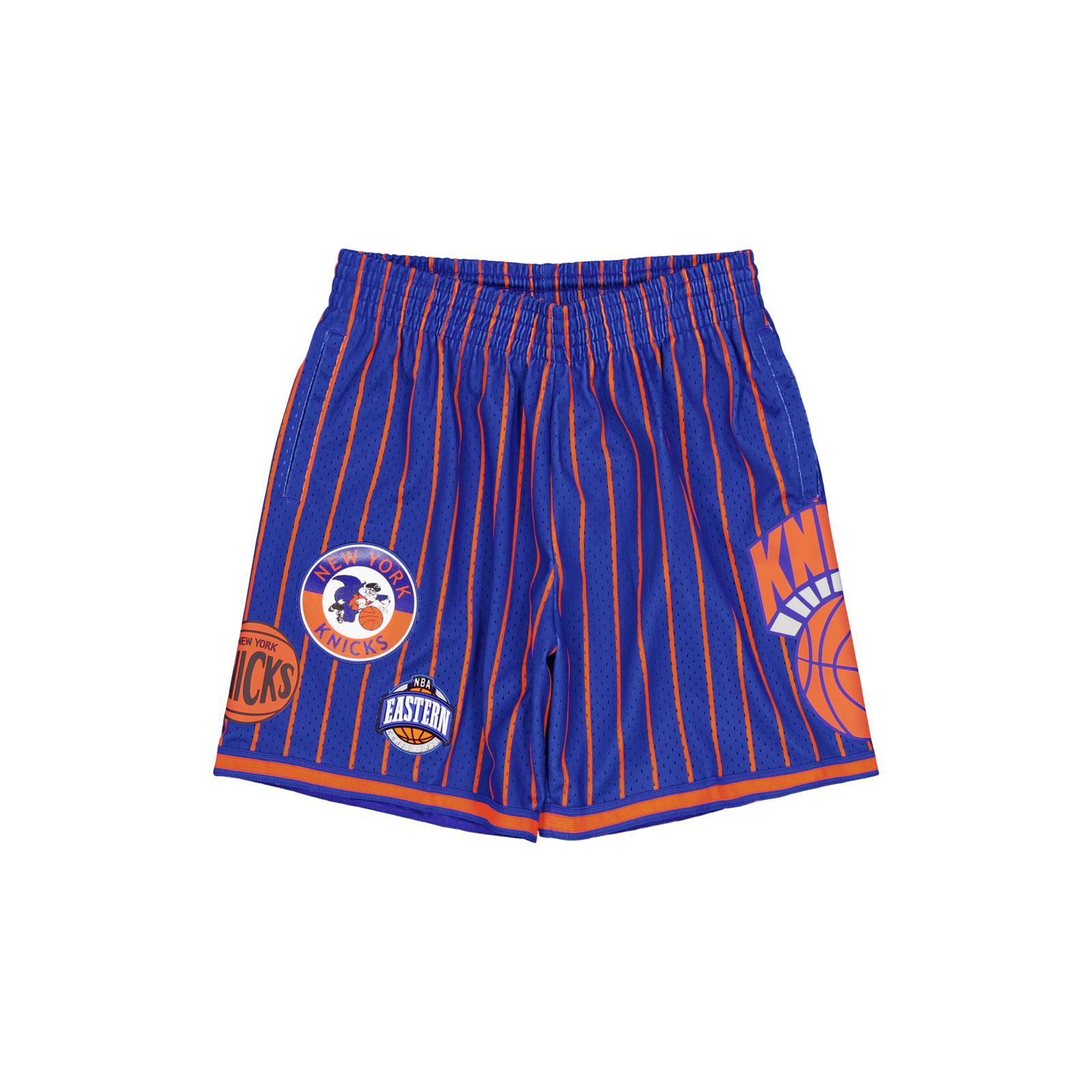M&n City Collection Mesh Short Royal/orange