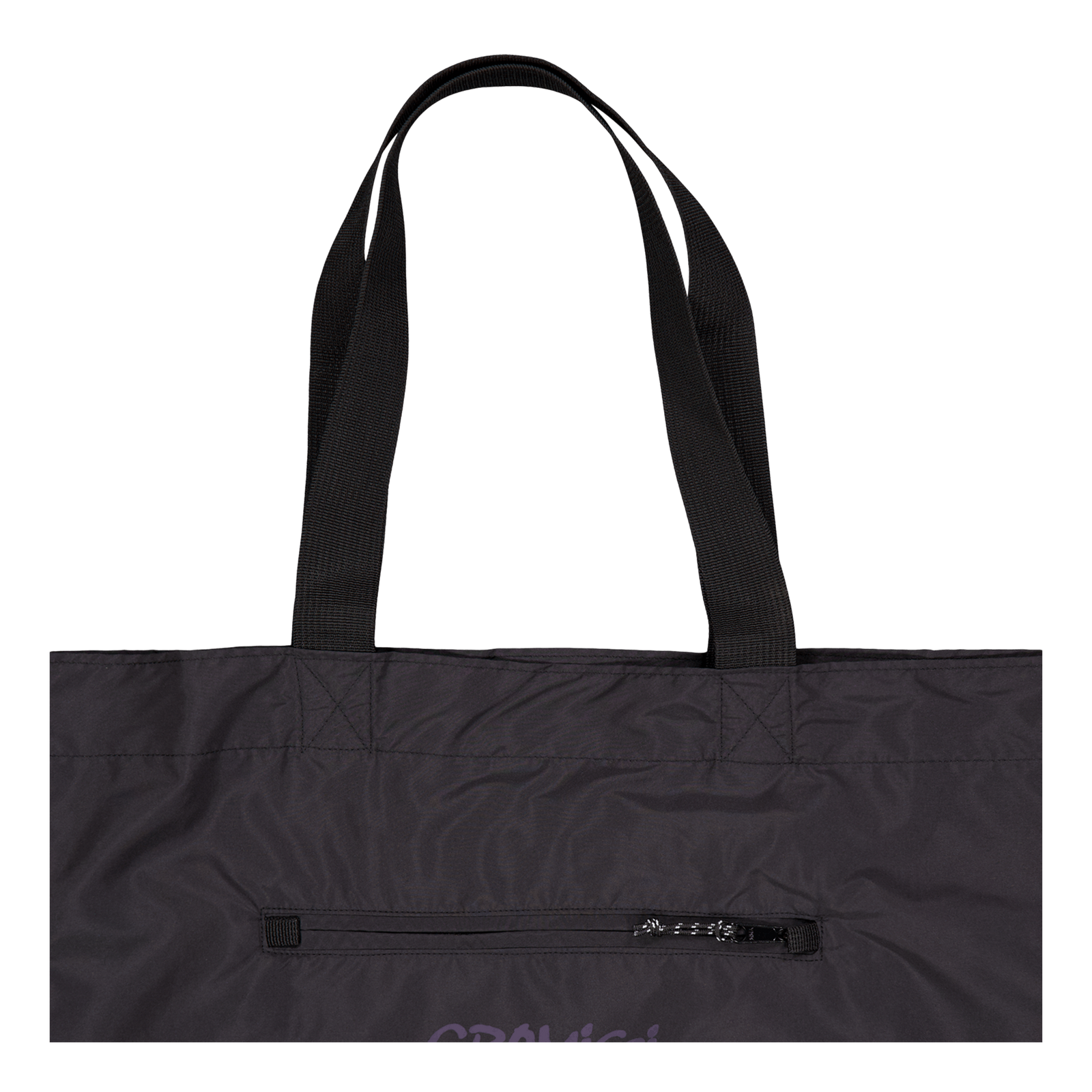 Shell Tote Black / Purple