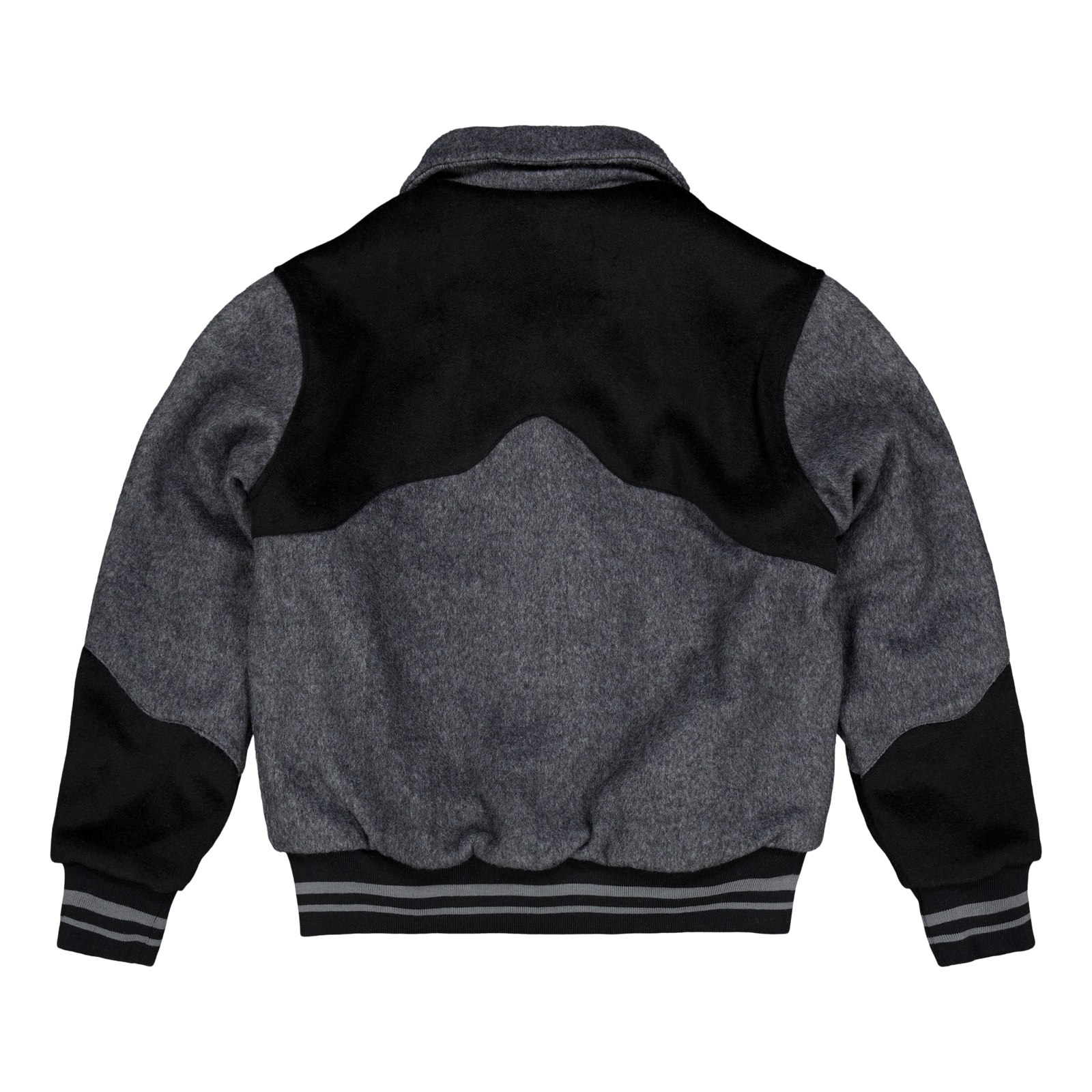 Western Varsity Jacket Grey