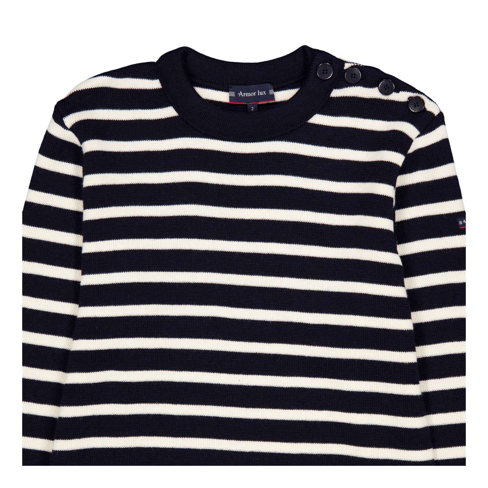 Pull Marin Rayé "fou Rich Navy/nature