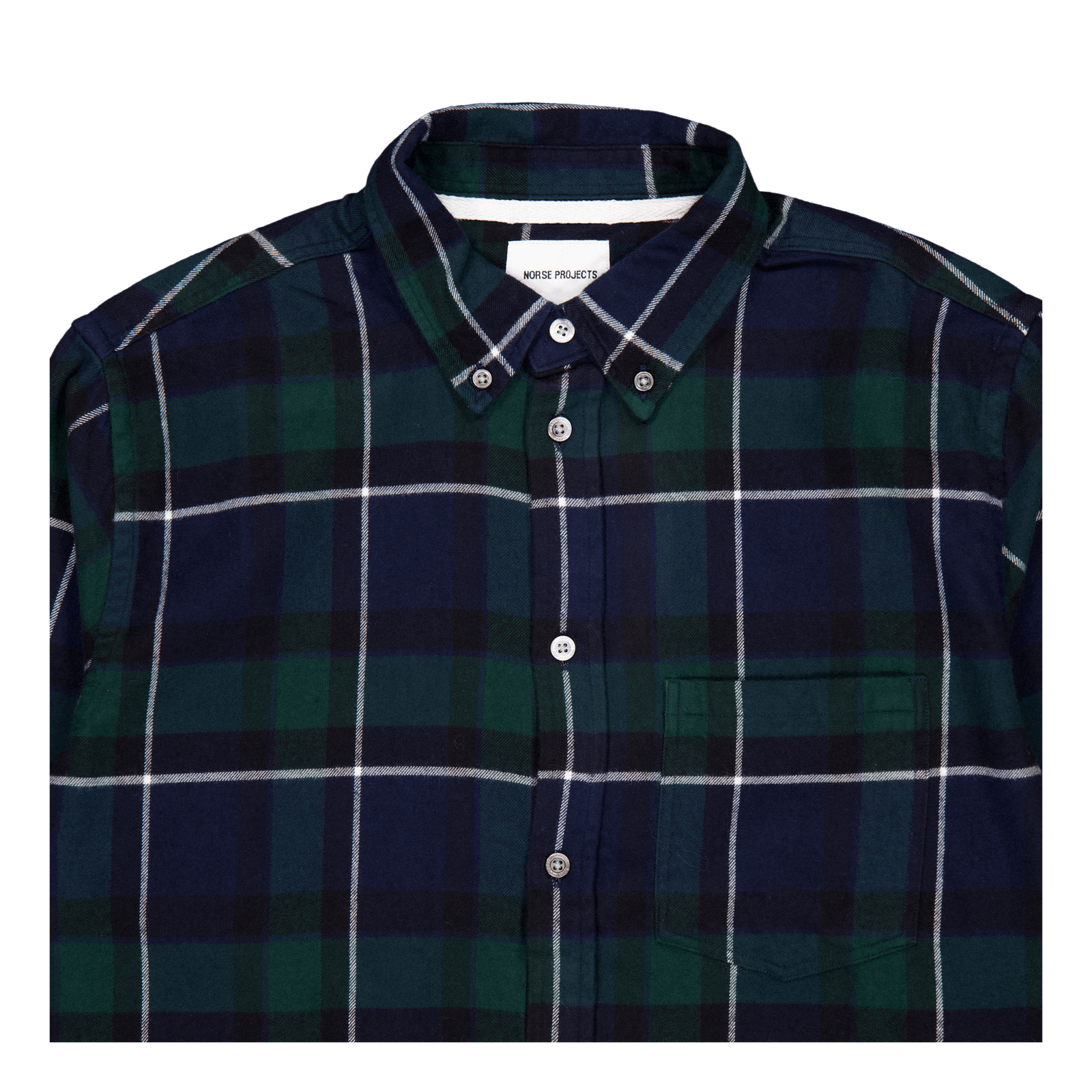 Anton Brushed Flannel Check Black Watch Check