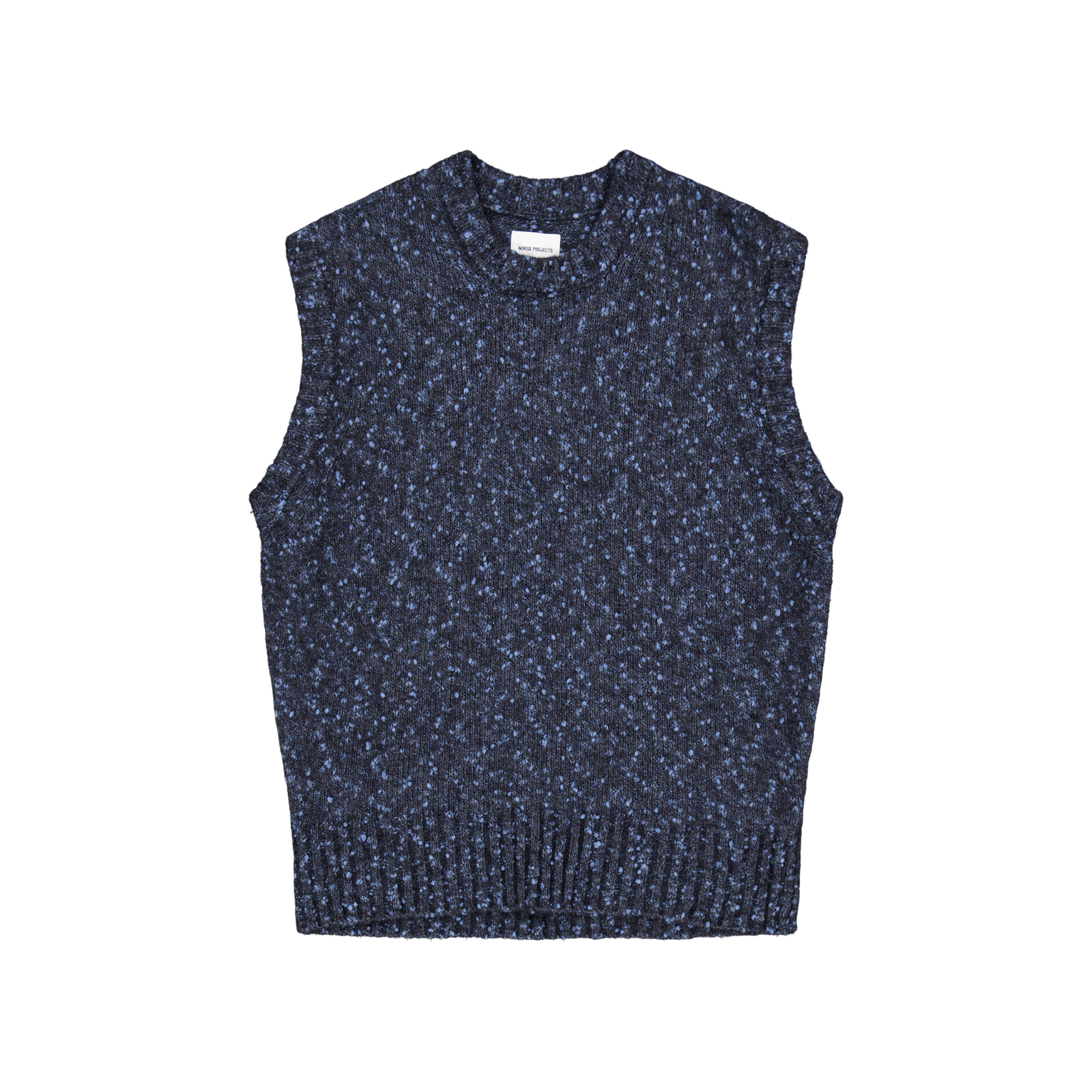 Manfred Tweed Vest Light Stone Blue