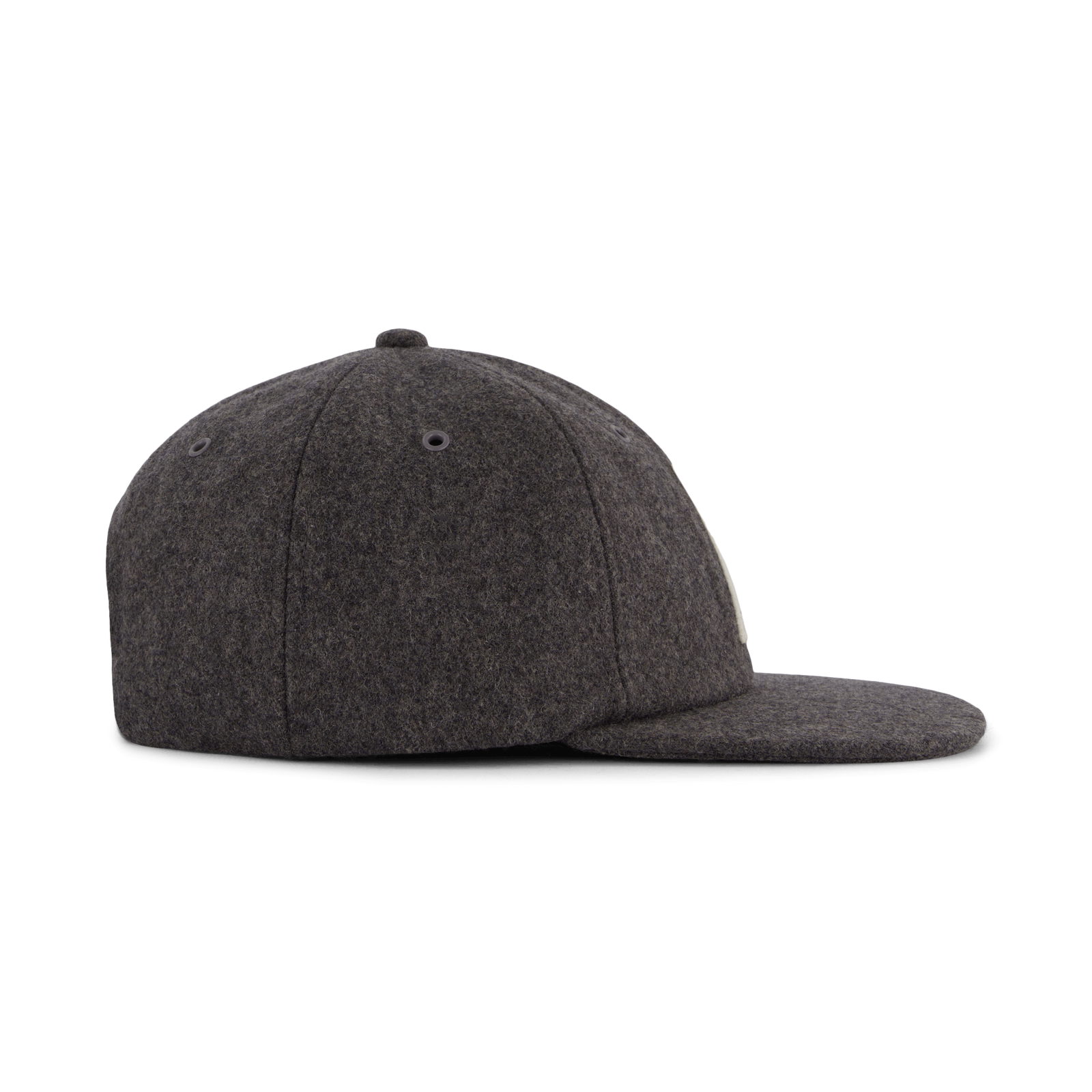 Wool Sports Cap Charcoal Melange