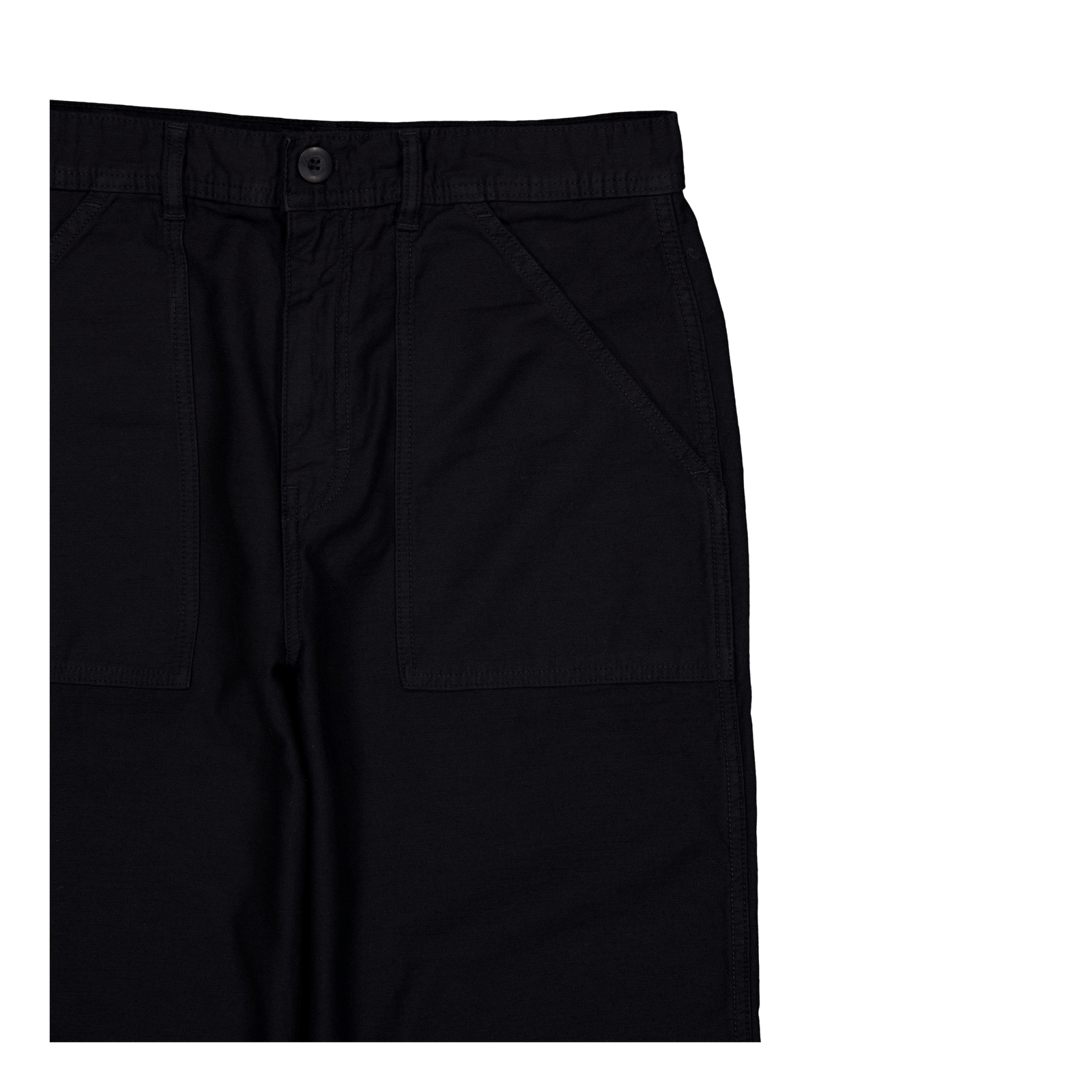 Fat Pant Black Sateen