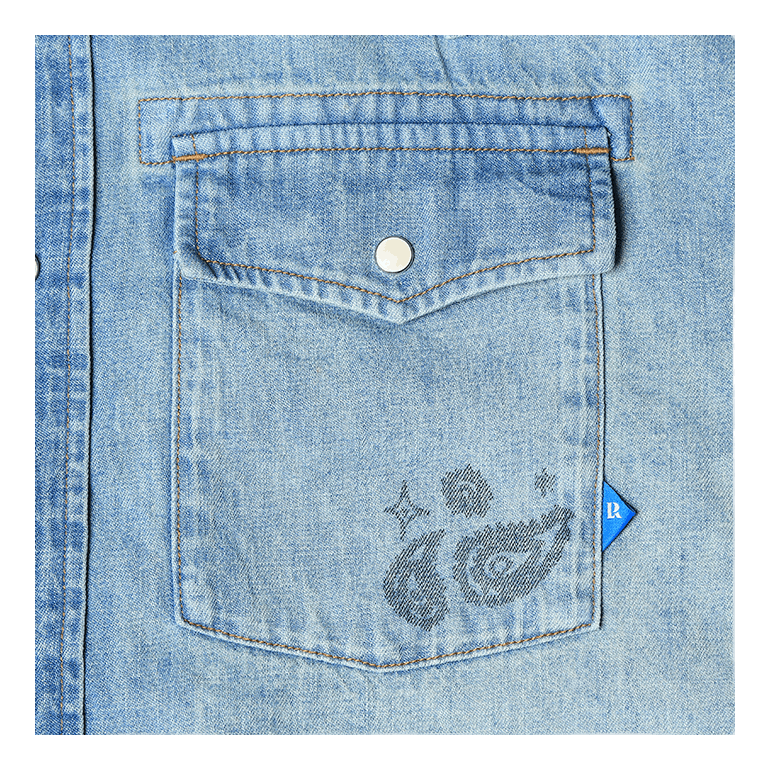 Vintage Wash Denim Shirt Indigo