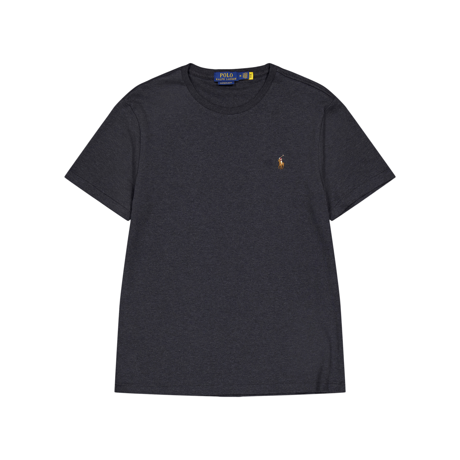 Custom Slim Fit Soft Cotton T-Shirt Black Marl Heather