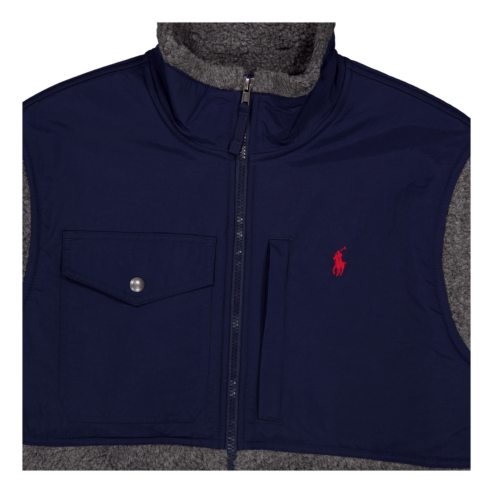 Wind-Blocking Hybrid Jacket Barclay Heather/Newport Navy