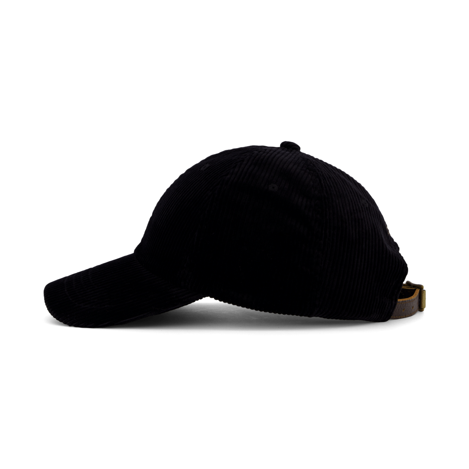 Corduroy Ball Cap Polo Black