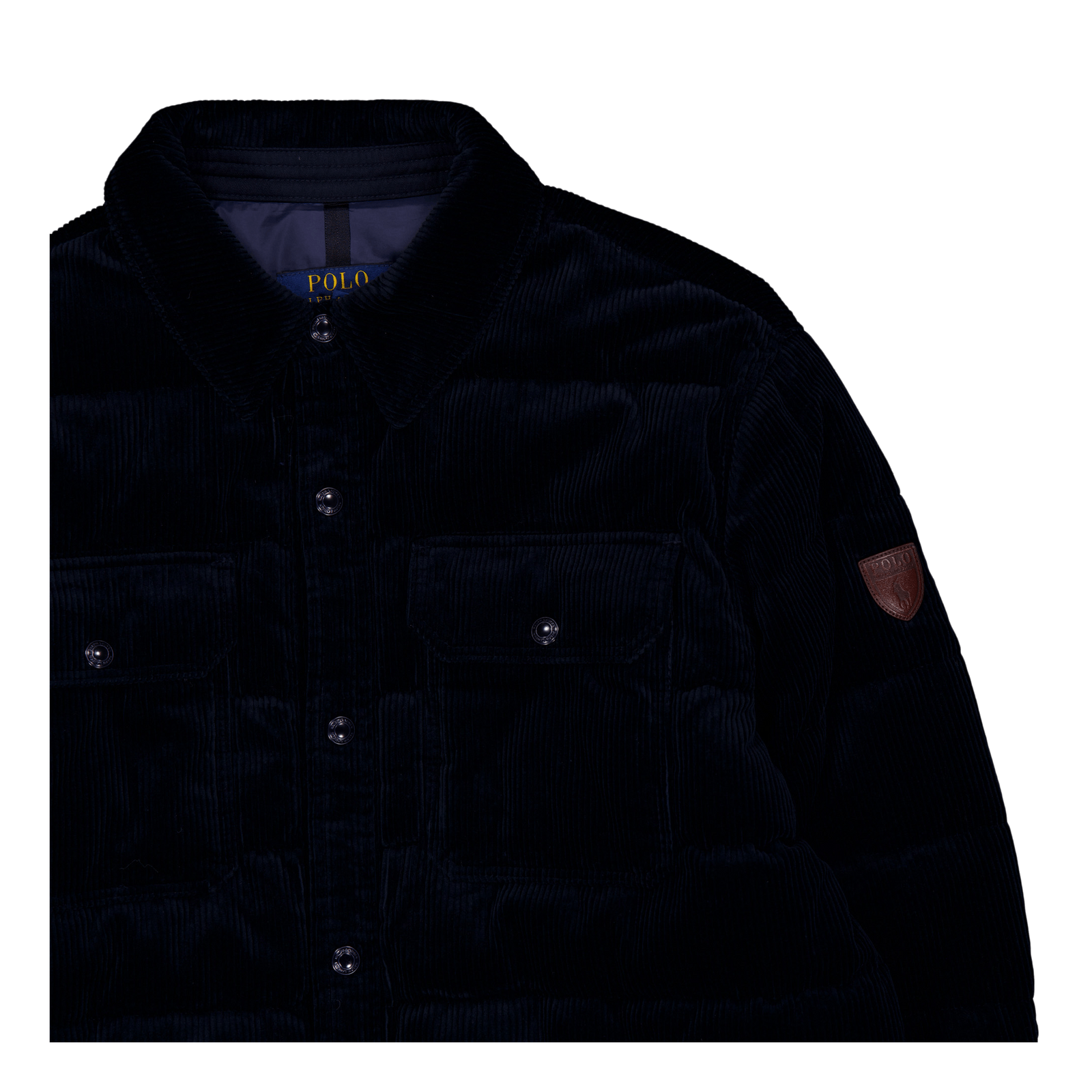Quilted Corduroy Down Jacket Aviator Navy