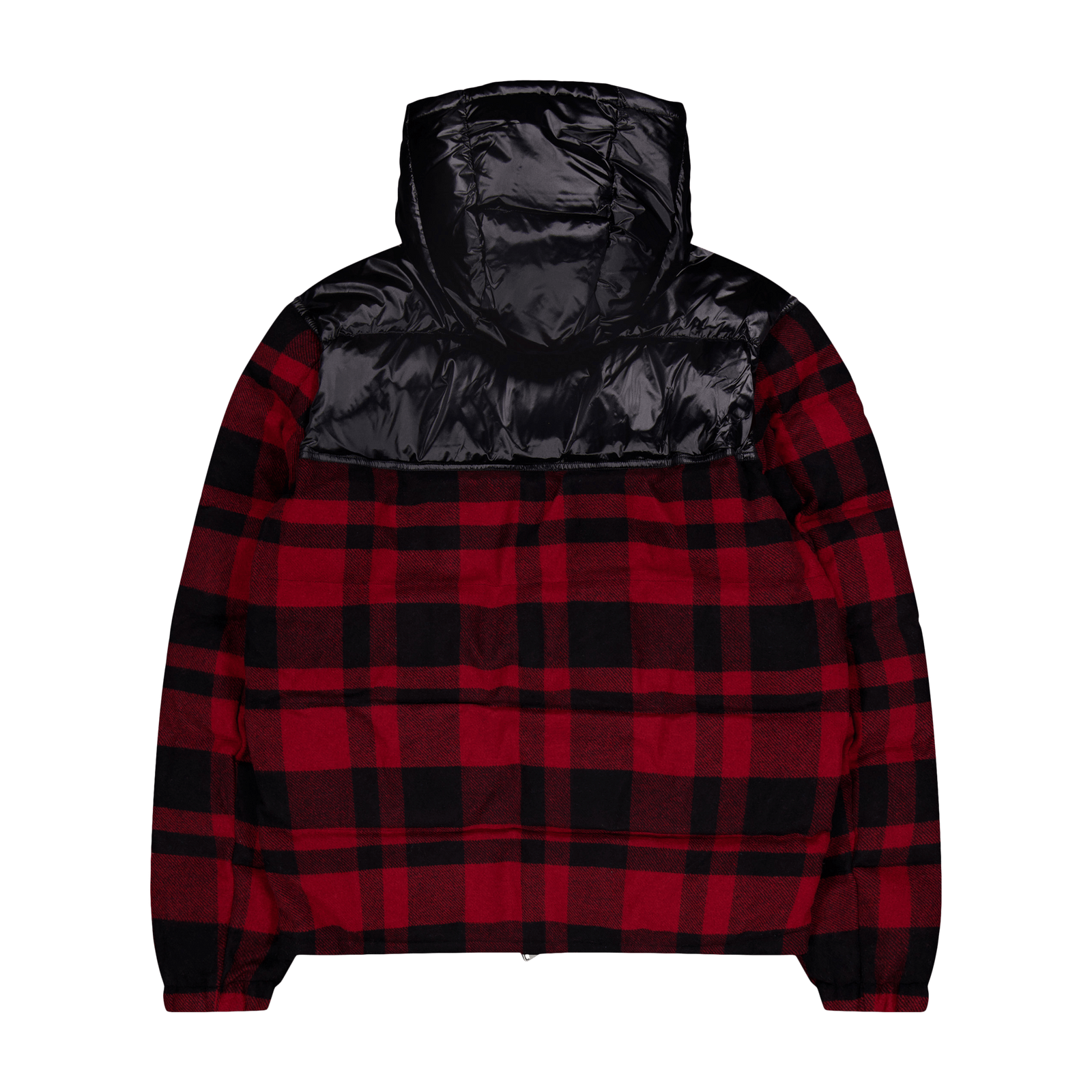 Water-Repellent Hybrid Down Jacket Polo Black/Holiday Check