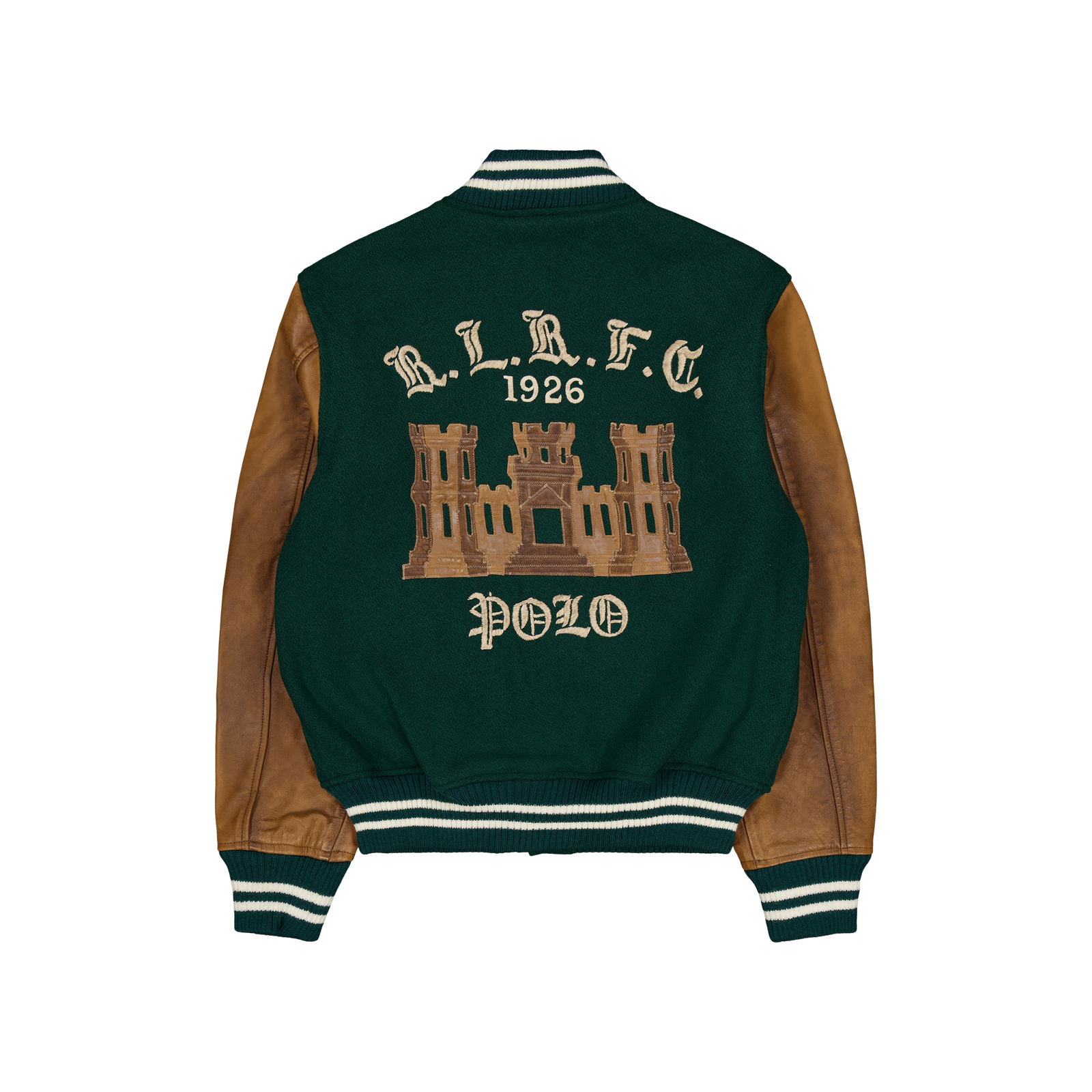 Varsity-Inspired Jacket Moss Agate