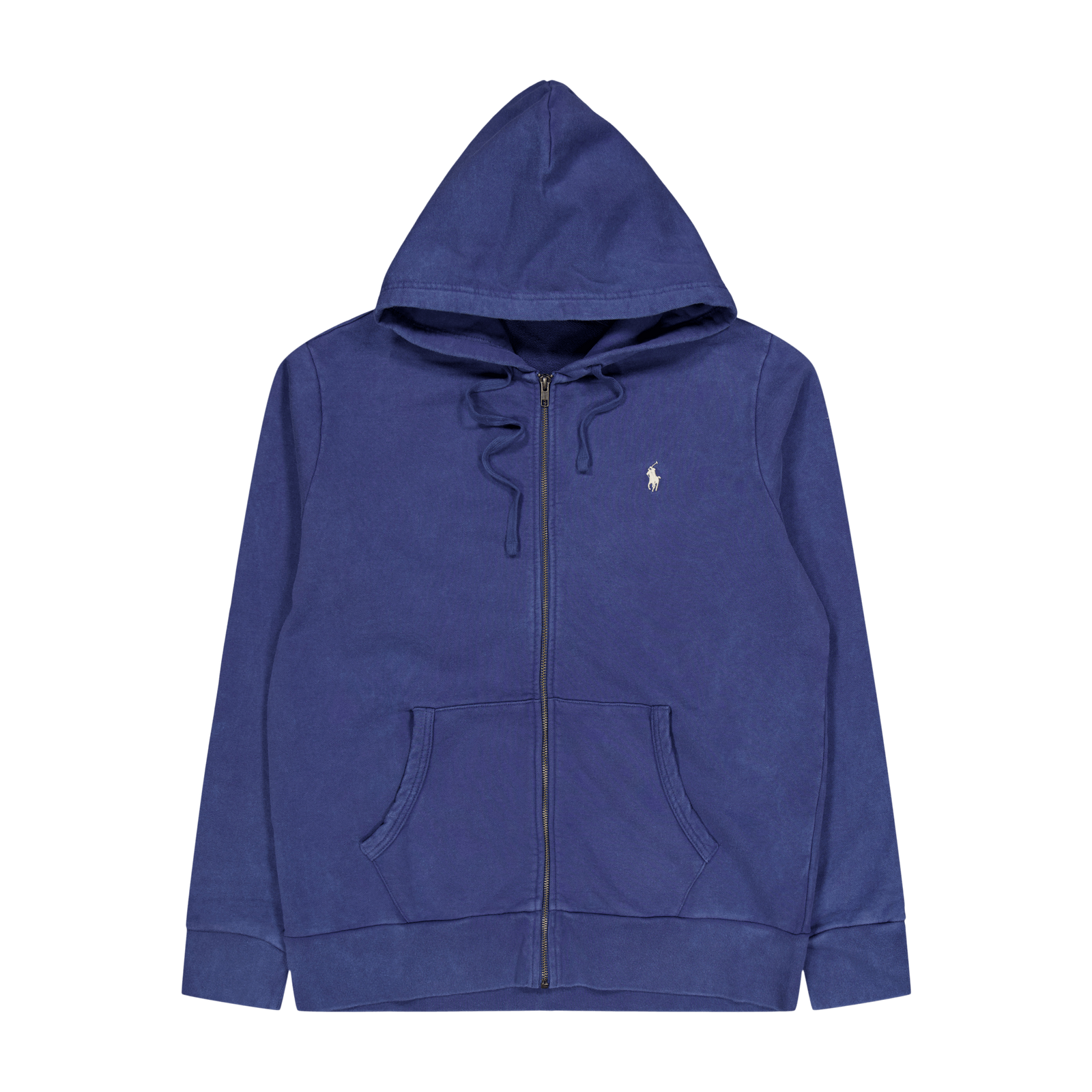 Loopback Terry Full-Zip Hoodie Light Navy
