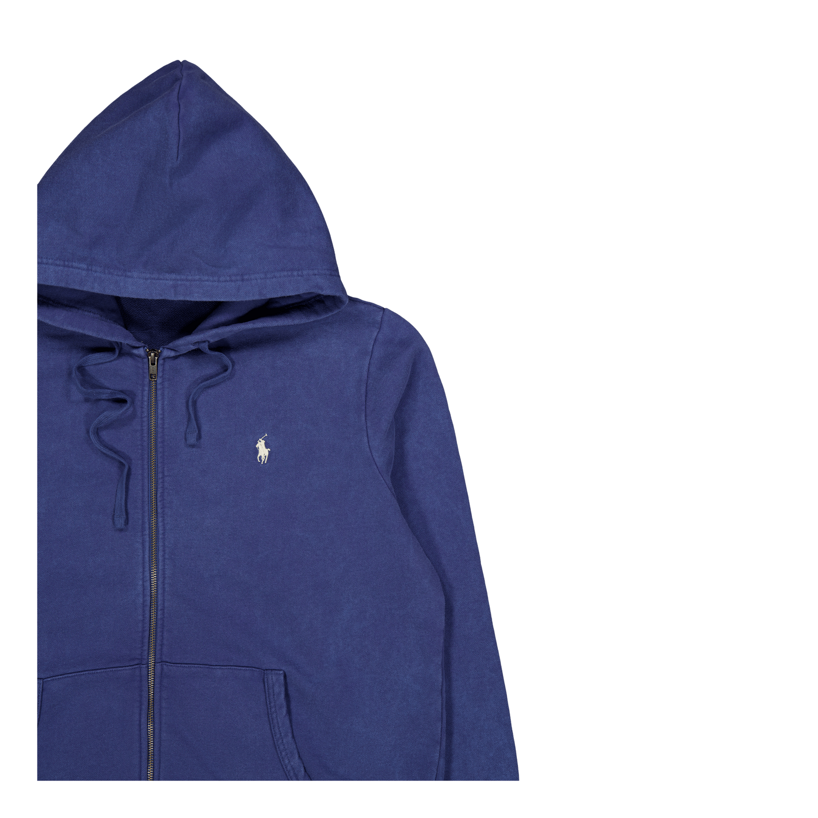 Loopback Terry Full-Zip Hoodie Light Navy