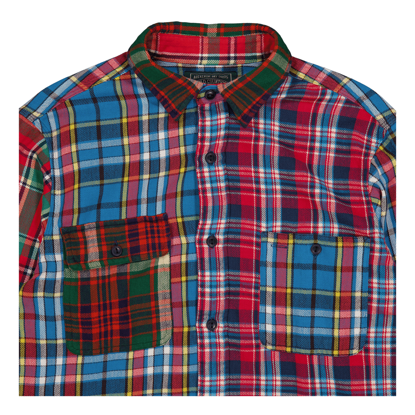 Custom Fit Patchwork Flannel Workshirt 6194 Patchwork
