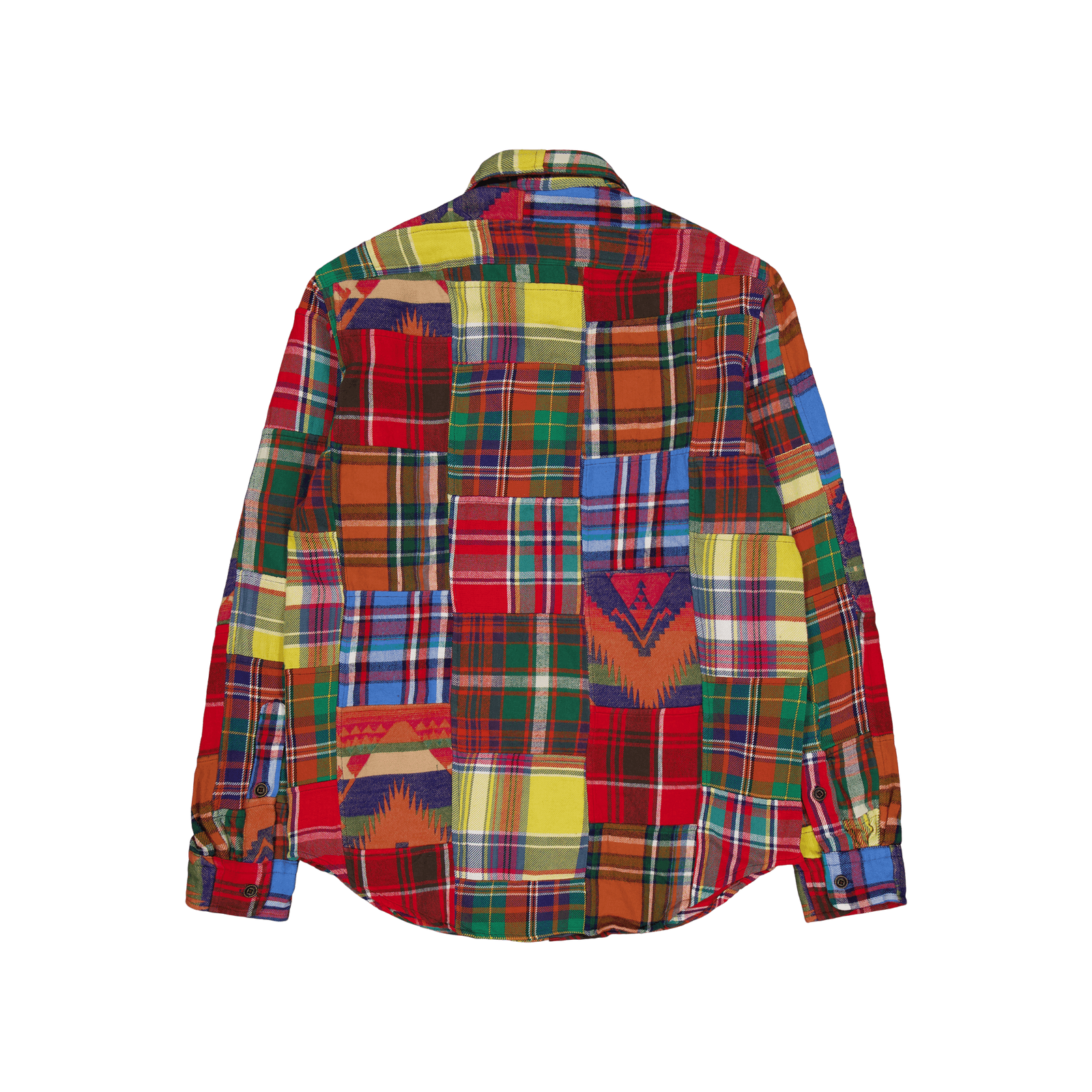 Classic Fit Patchwork Flannel Workshirt 6198 Adirondack Patchwork
