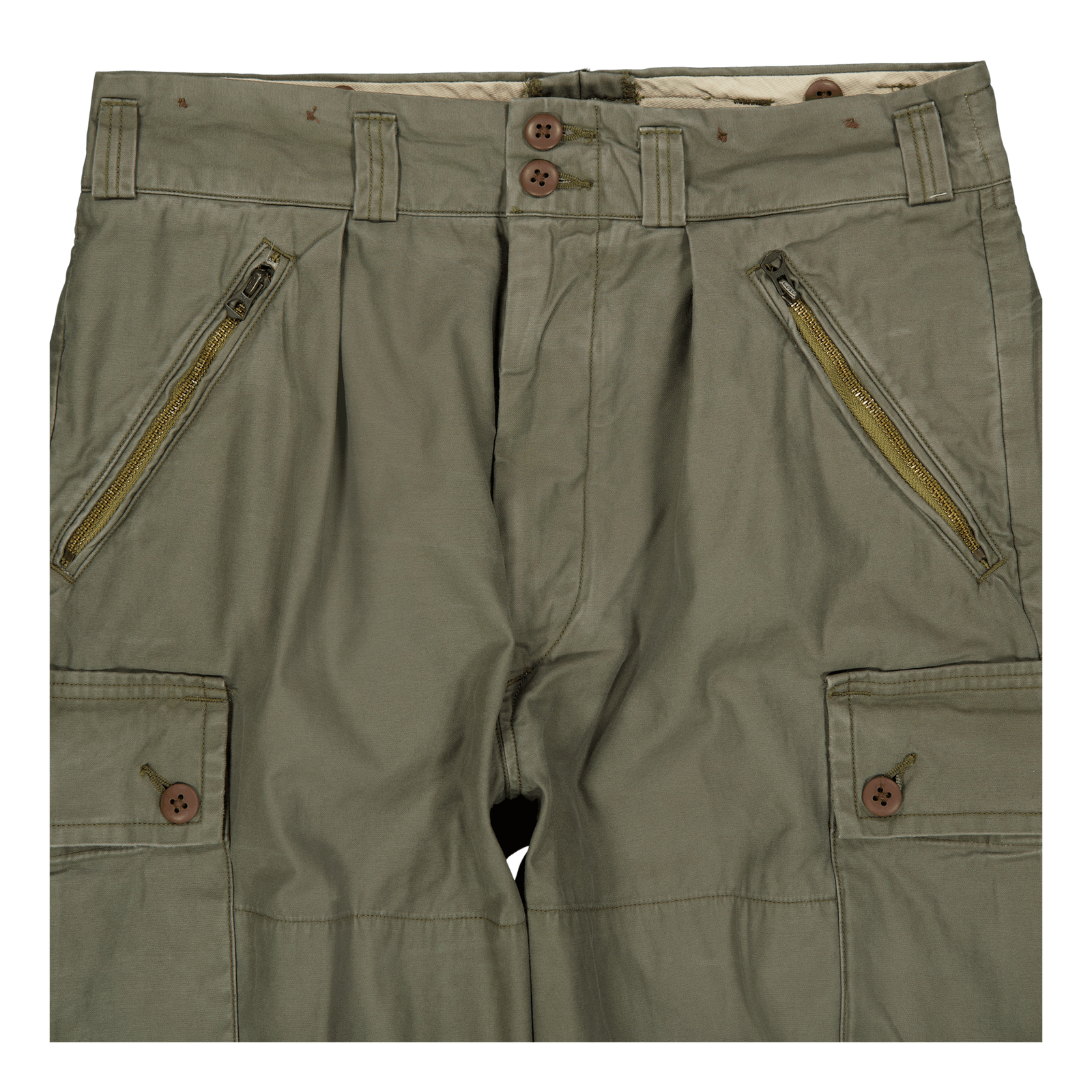 Baggy Fit Reverse-Sateen Cargo Pant Thermal Green