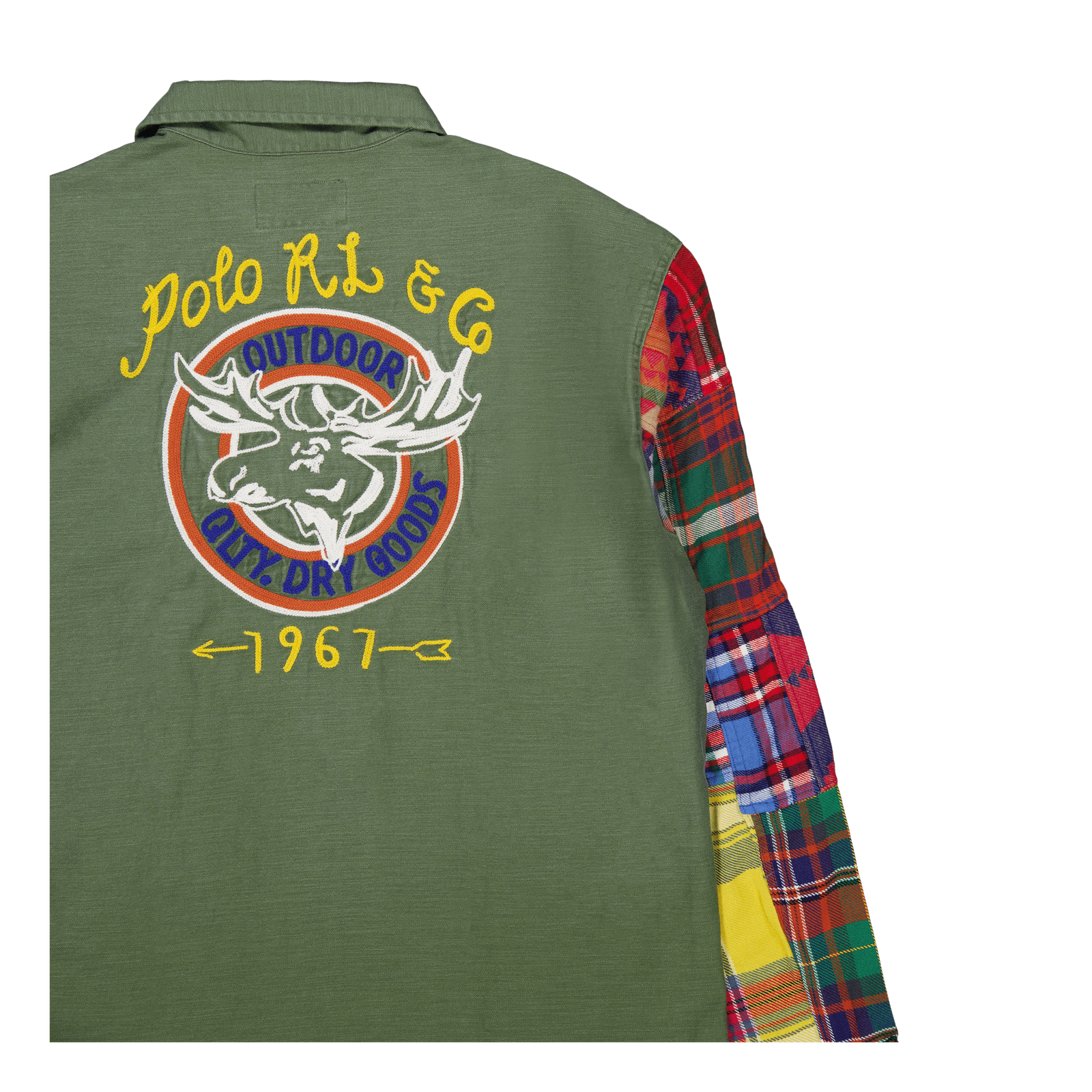 Custom Fit Contrast-Sleeve Workshirt 6201 Military Mash Up