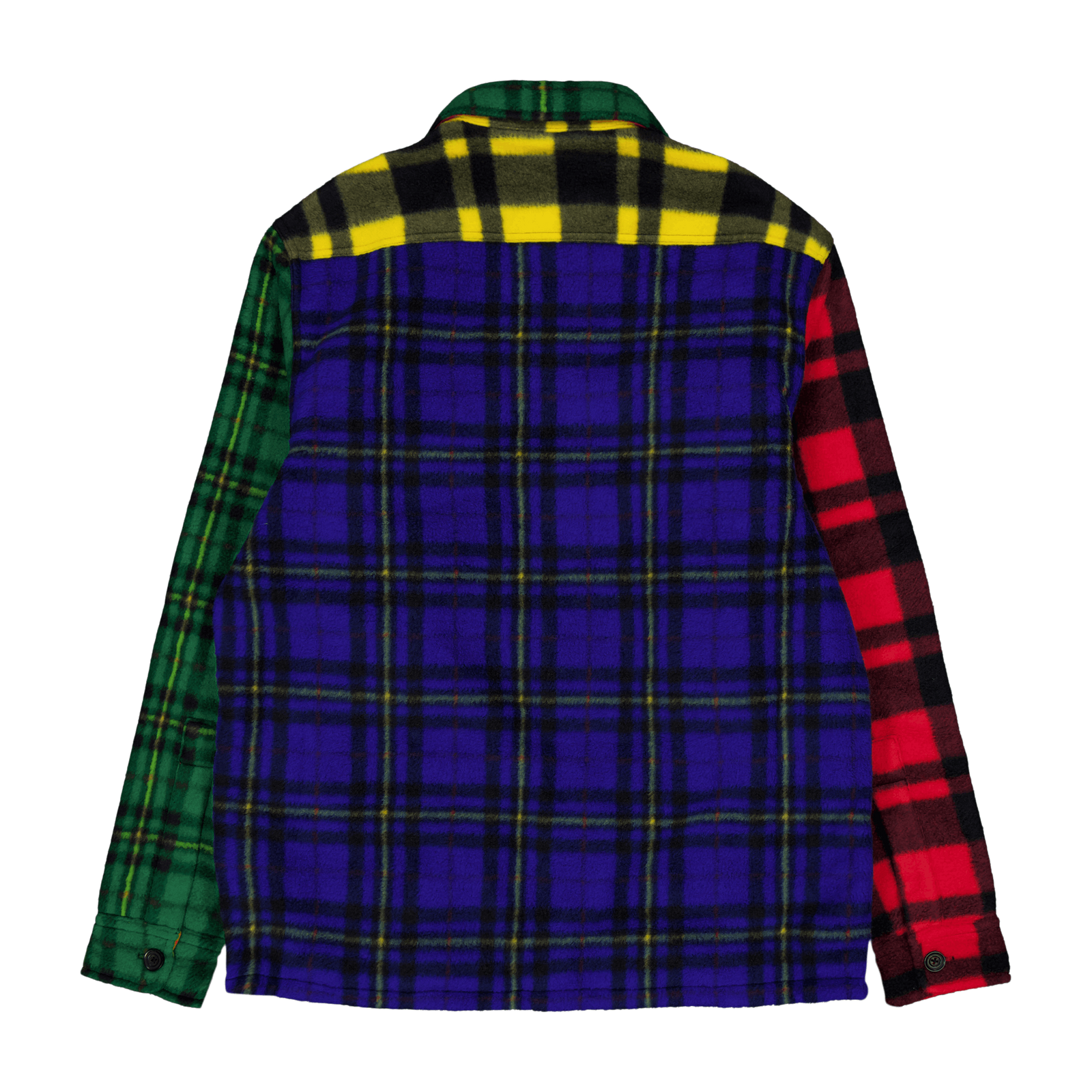 Plaid Brushed Fleece Shirt Jacket Martin Red Multi Holiday Plaid
