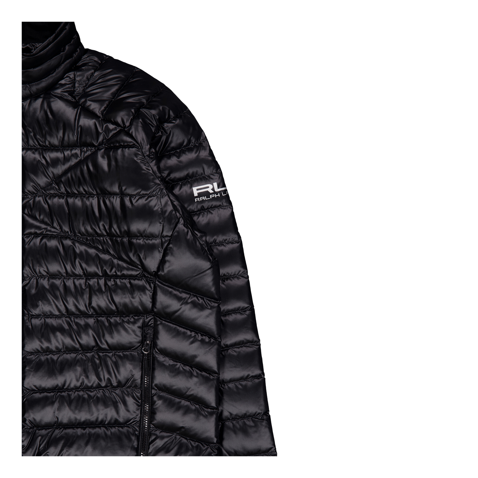Water-Repellent Packable Down Jacket Polo Black
