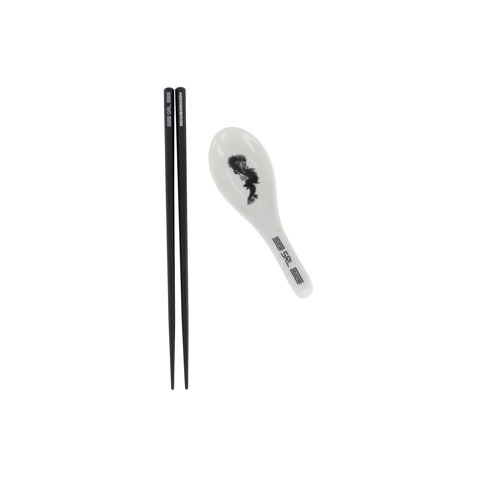 Srl . Chopsticks & Spoon Set Gray