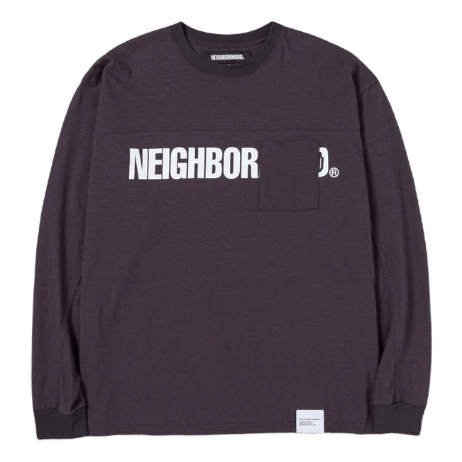 Logo Print Crewneck Ls Black