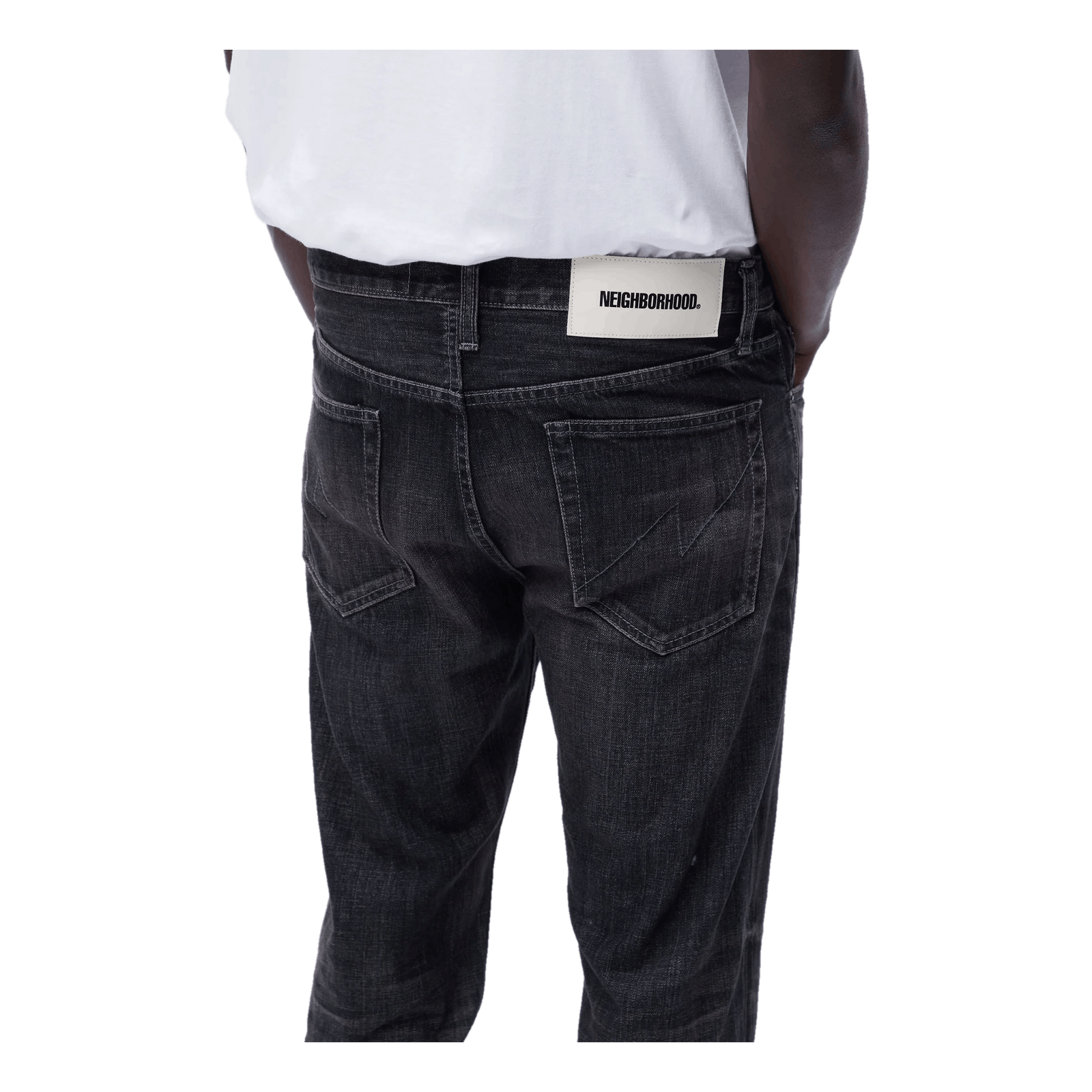 Washed Denim Dp Narrow Pants Black