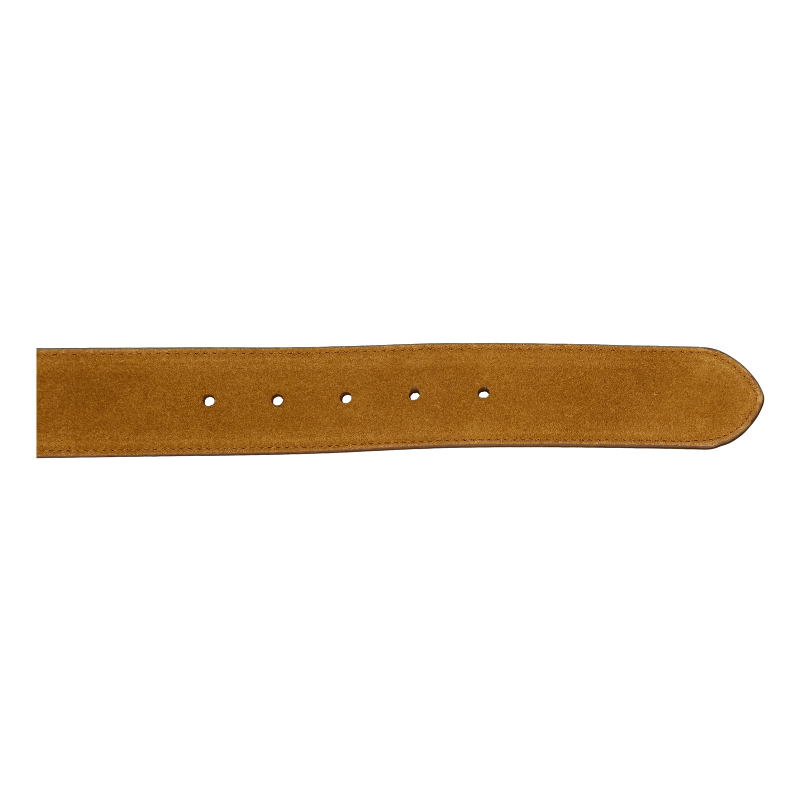 Signature Pony Suede Belt Tan