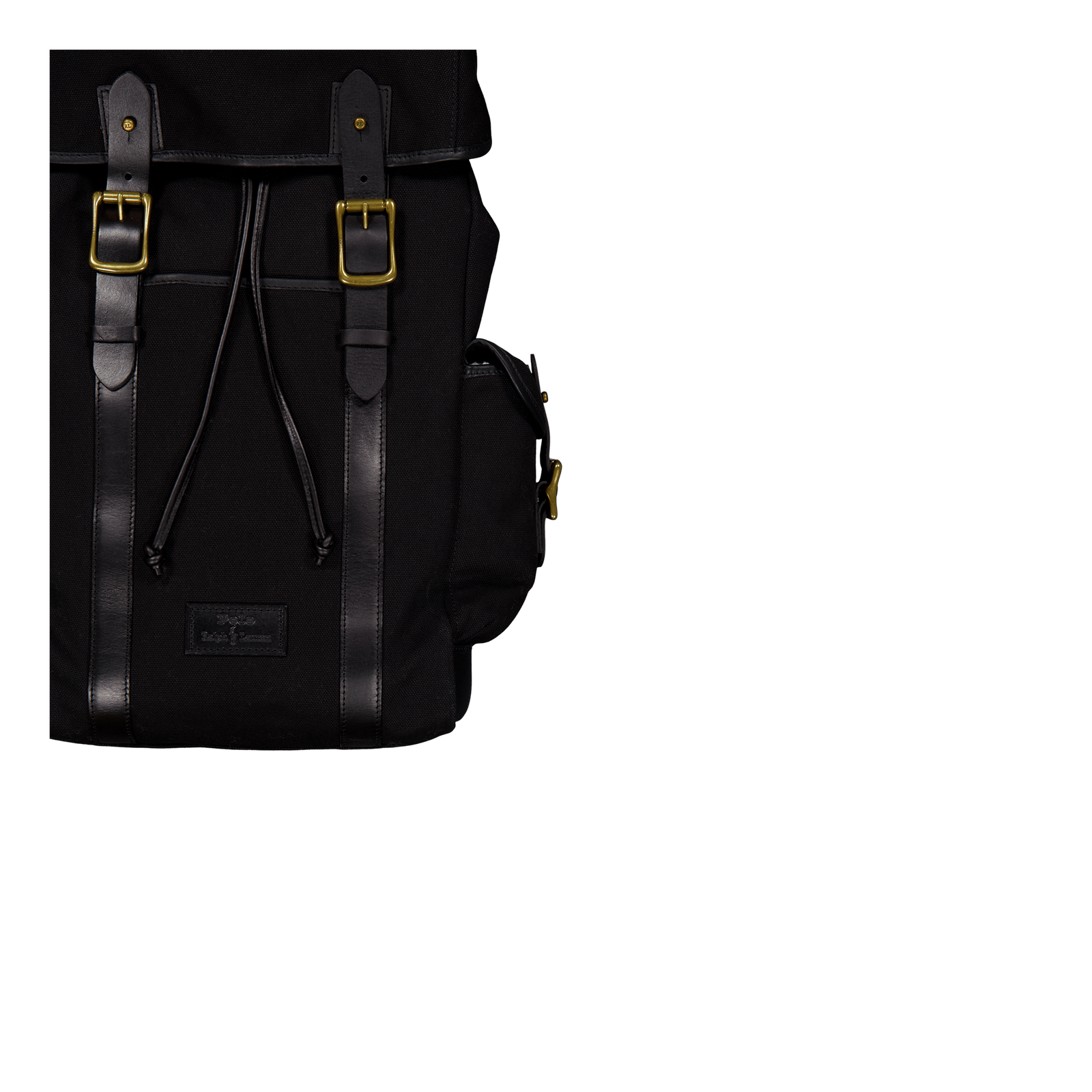 Polo Ralph Lauren Canvas / Leather Flap Backpack