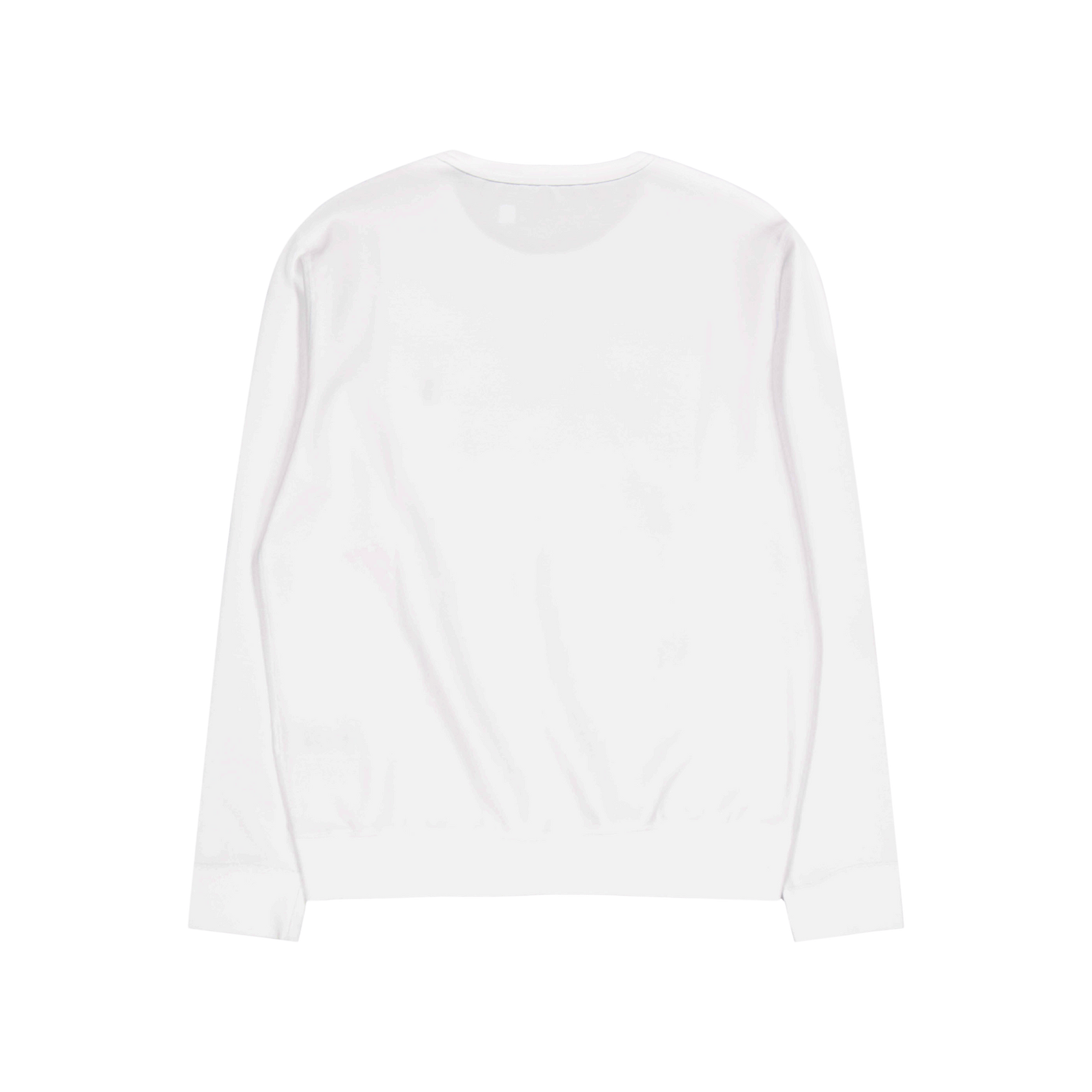 Marled Double-Knit Sweatshirt White