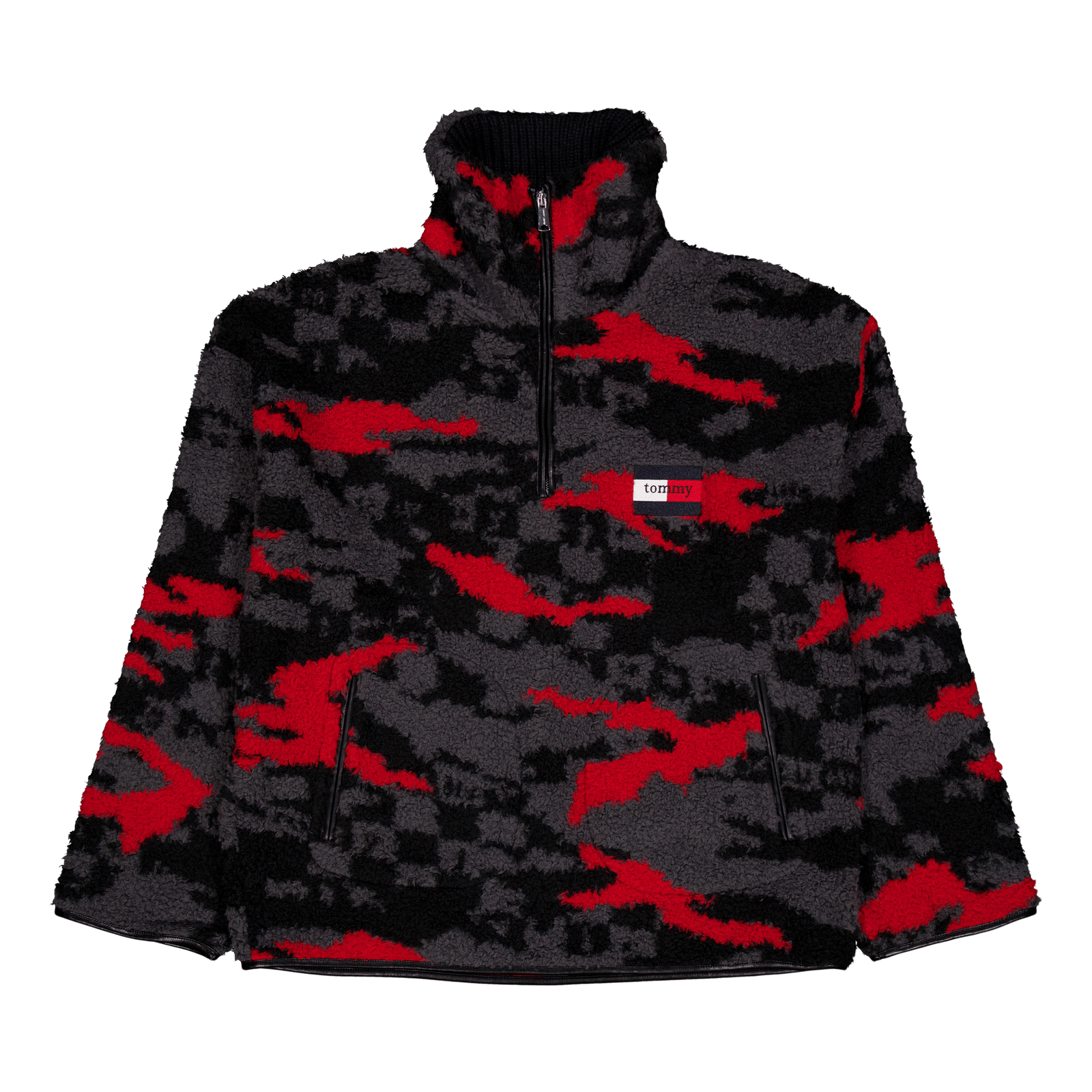 Tjcu Polar Fleece Zipmock Boulevard Grey