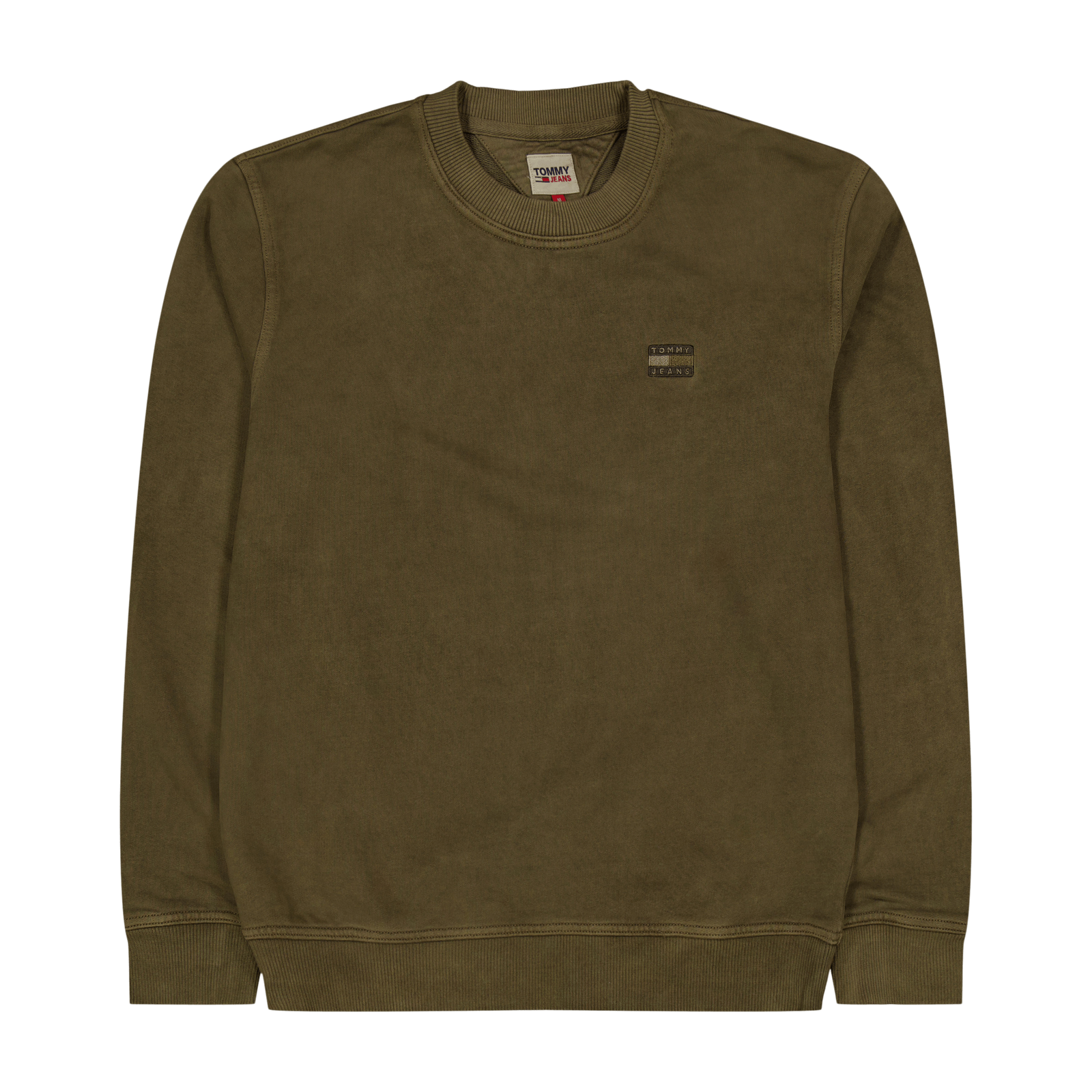Tjm Reg Tonal Badge Cneck Drab Olive Green